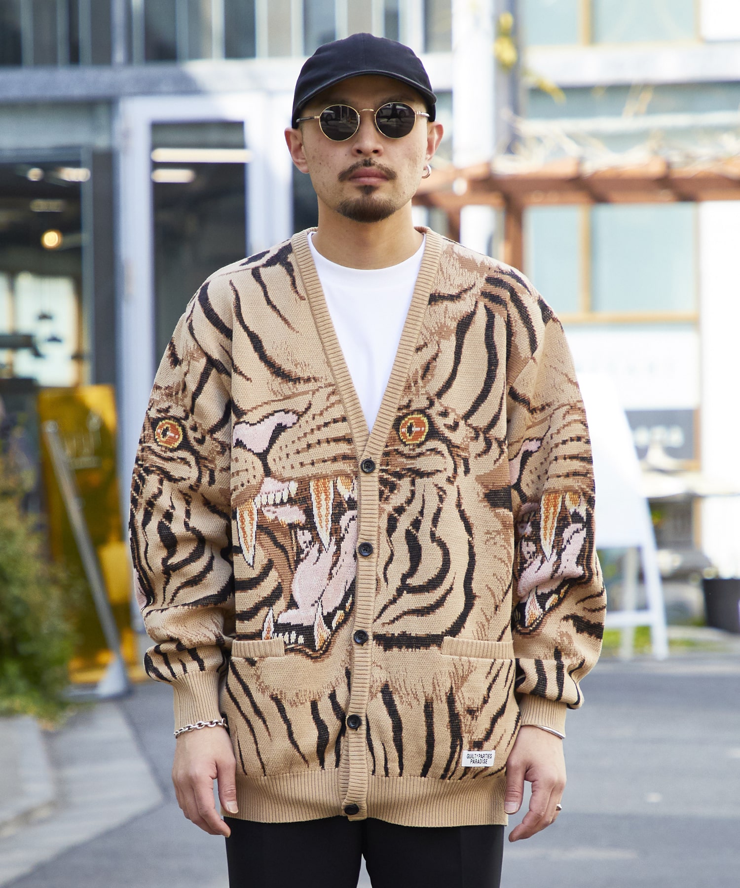 WACKO MARIA TIM LEHI JACQUARD CARDIGAN - トップス