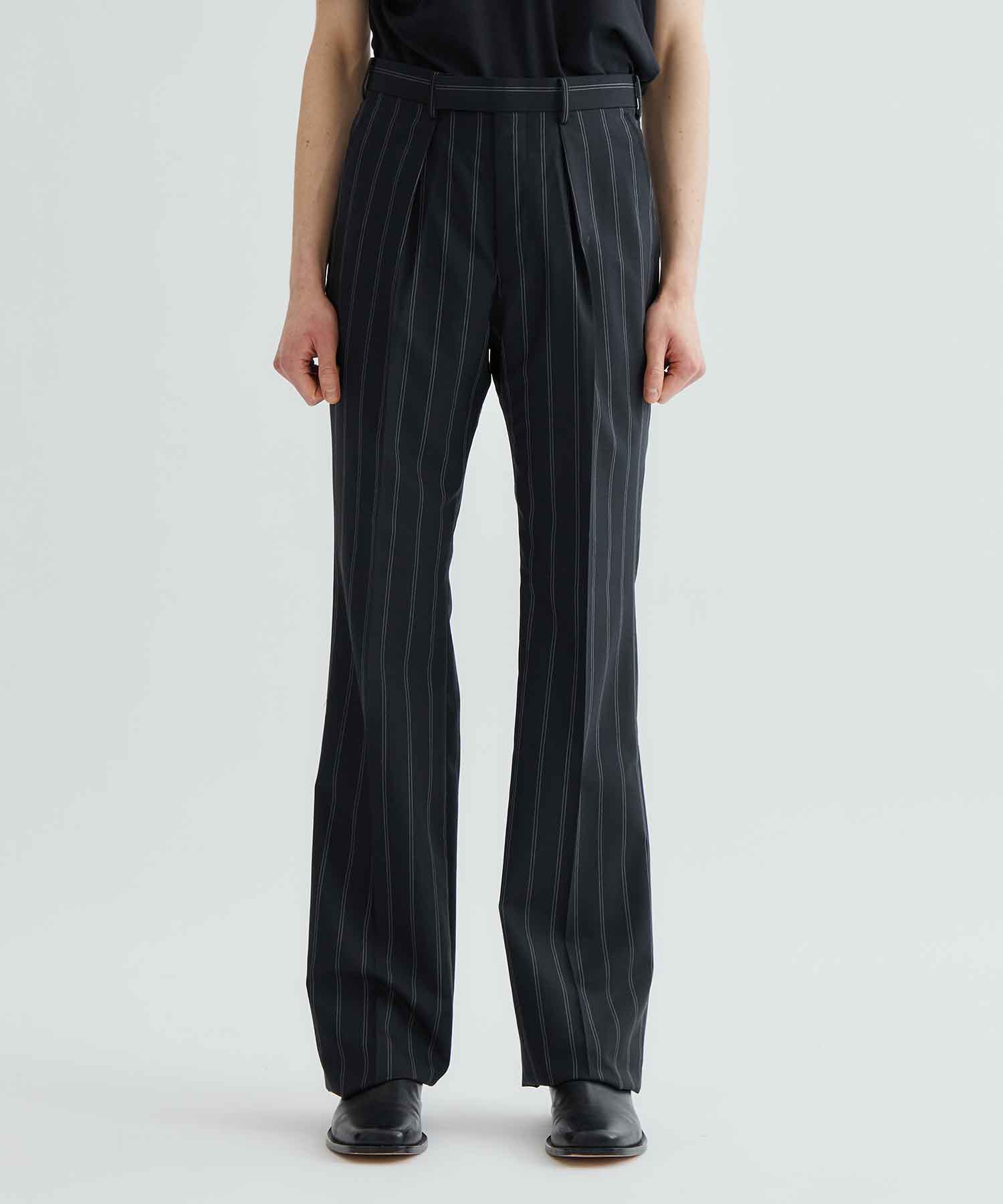 Tucked Flare Trousers