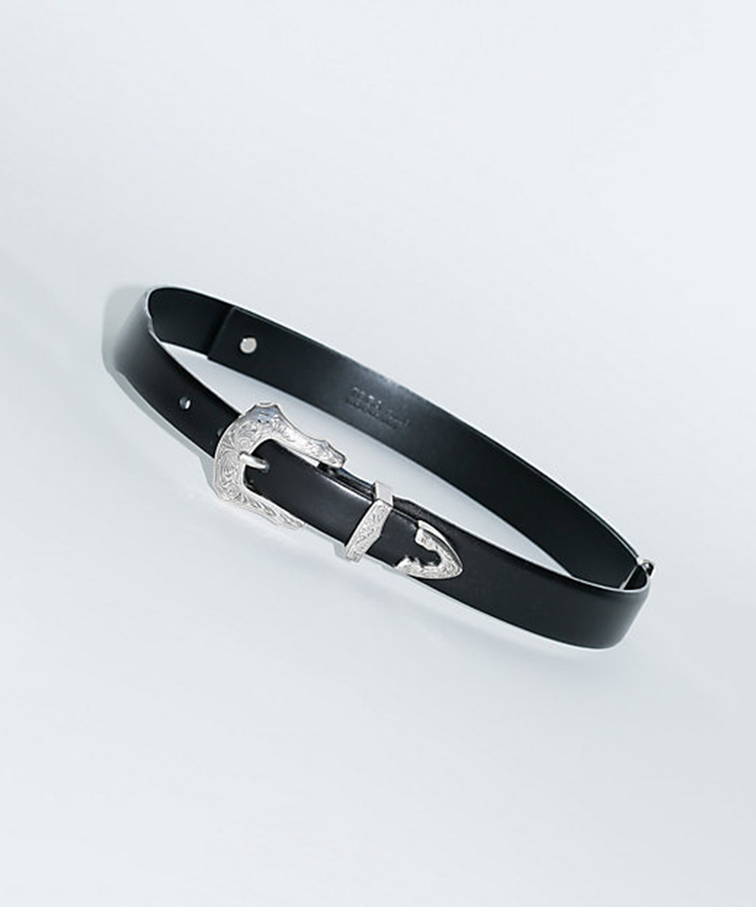 Metal leather belt