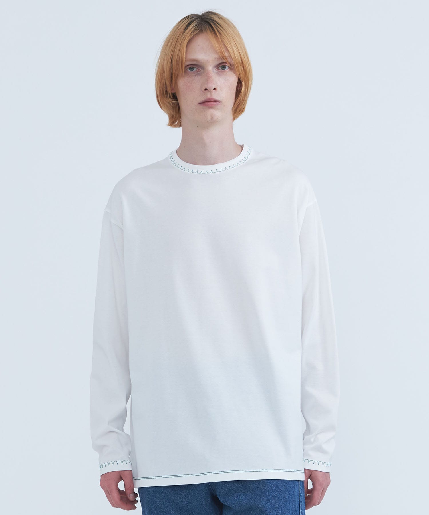 BLANKET STITCH L/S TEE | LiNoH