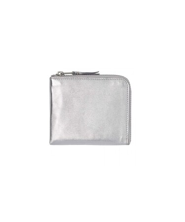 GOLD AND SILVER L ZIP WALLET