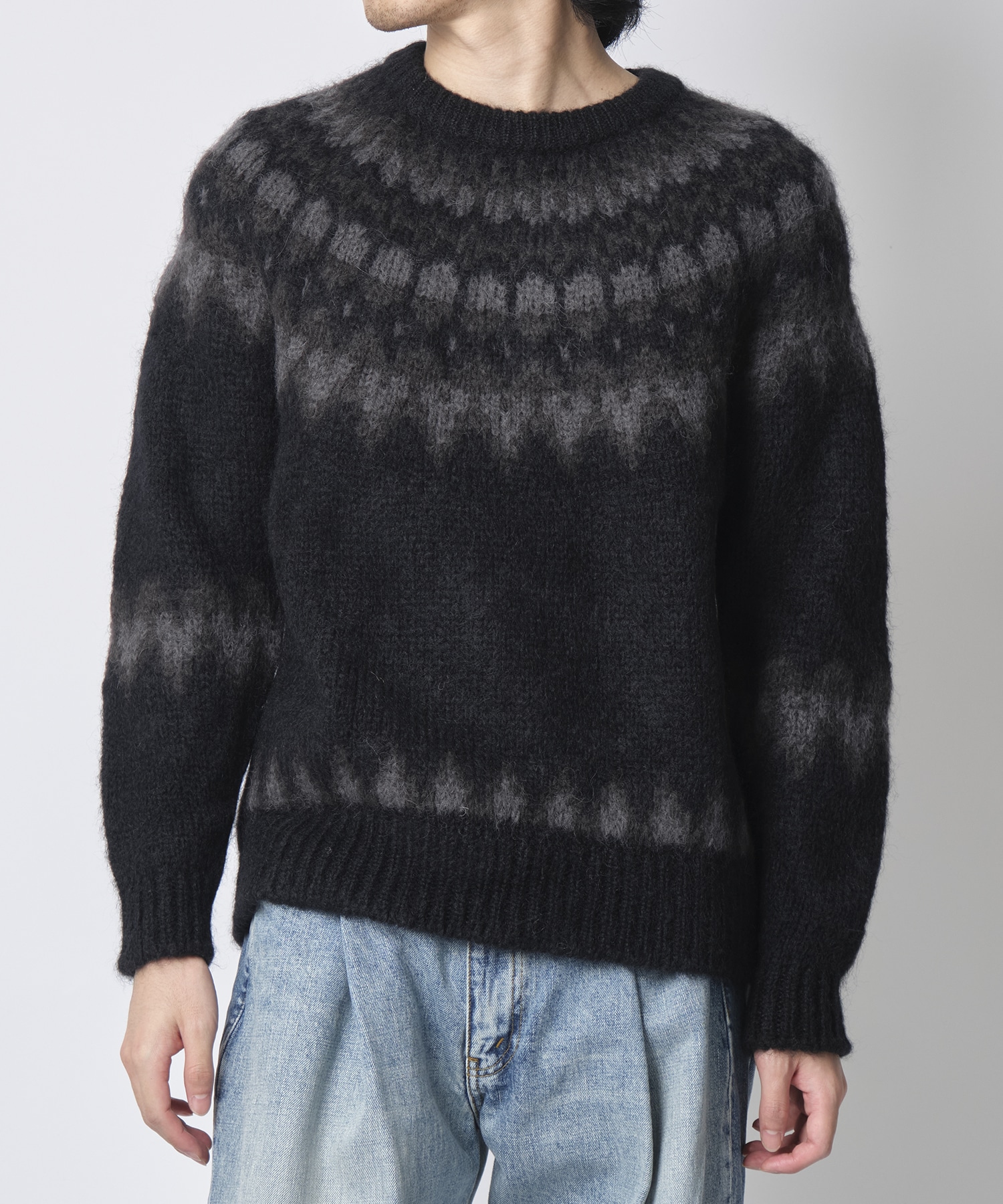 MOHAIR NORDIC CREW NECK