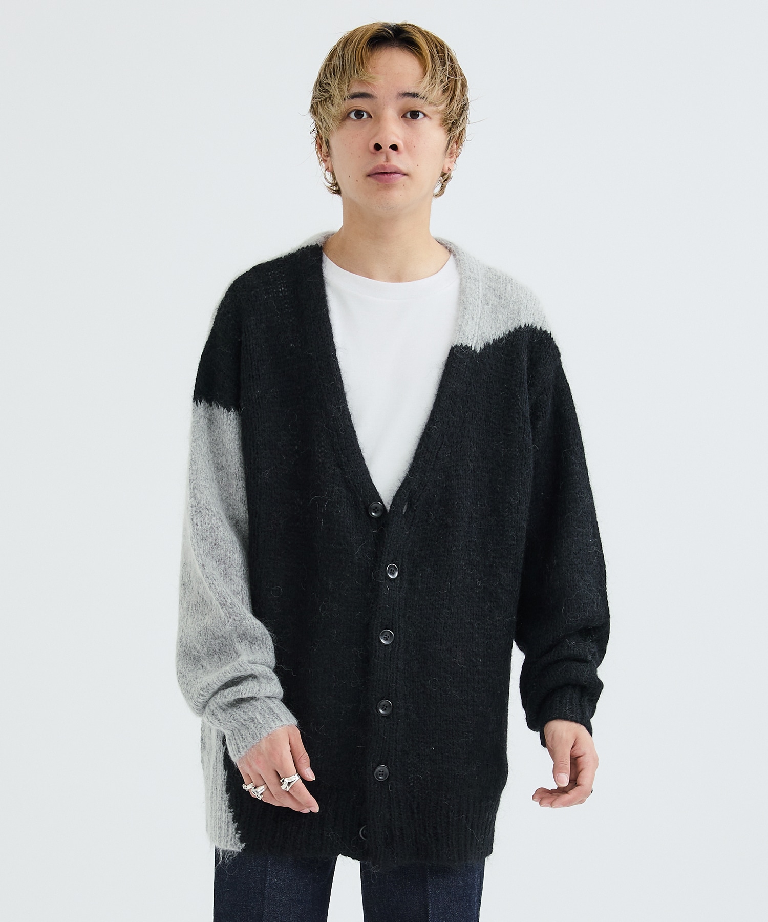 別注〉Innermost color mohair cardigan | NEON SIGN