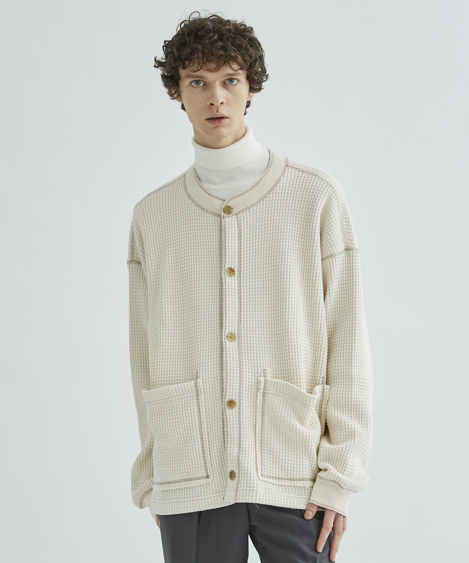 別注>WAFFLE CARDIGAN | markaware