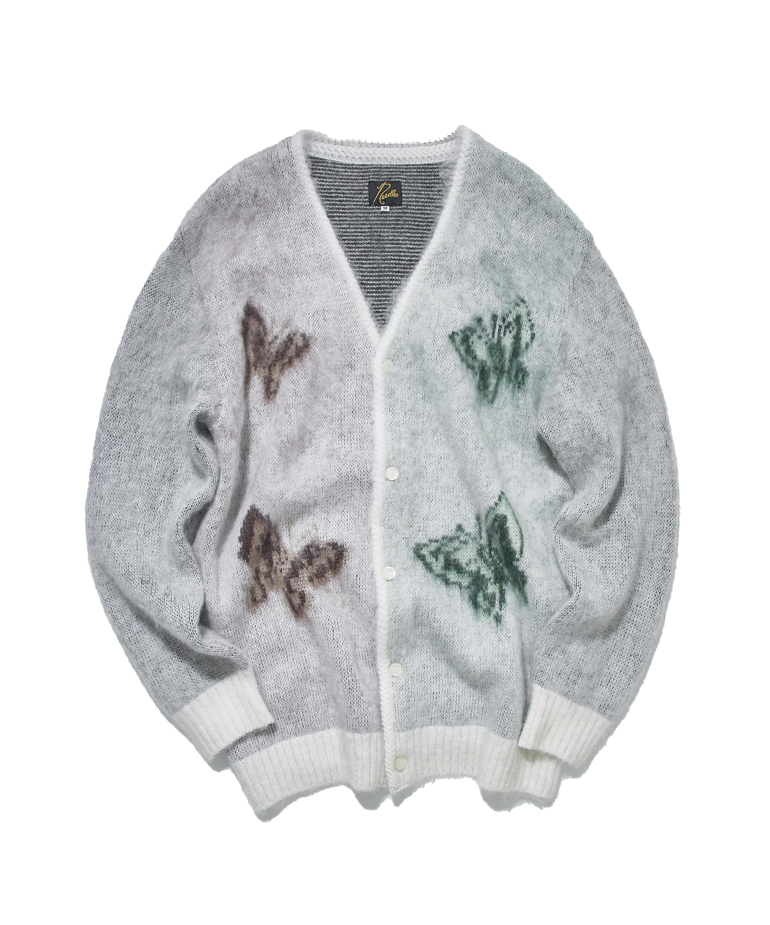 カーディガン STUDIOUS別注 OIL PAINTING IMAGE MOHAIR CARDIGAN
