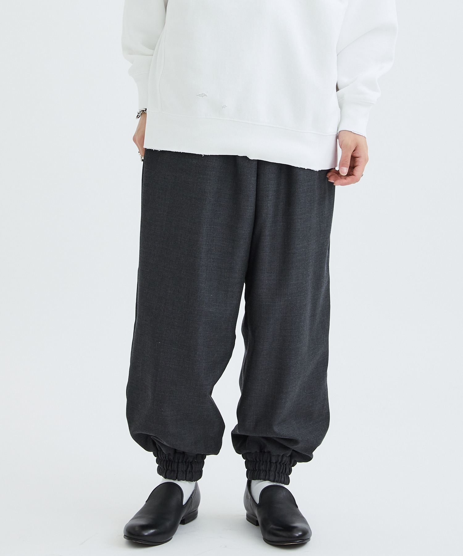 SHAREEF STEP CORDUROY SALOPETTE PANTS 紺色 | tspea.org