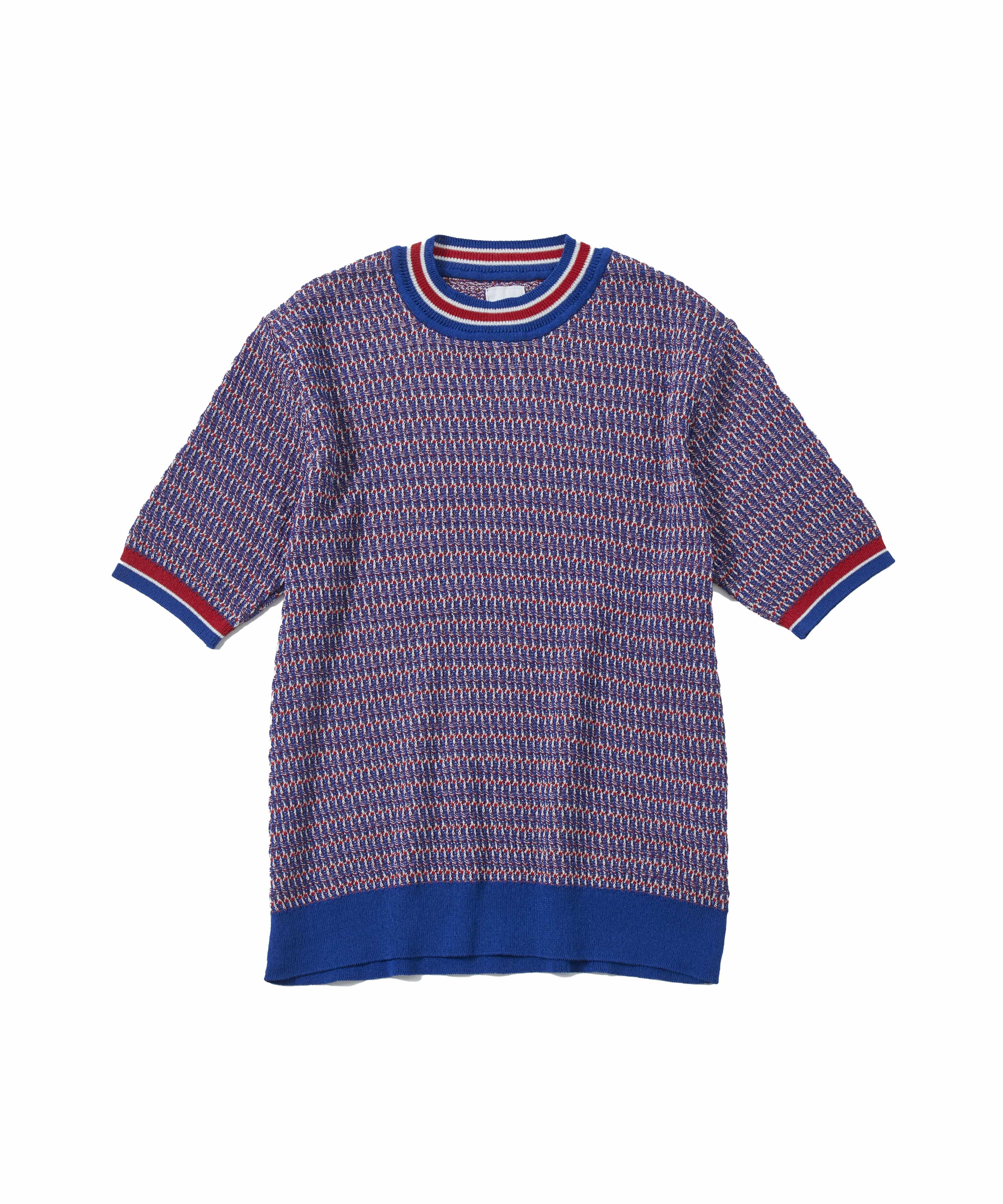 CREW NECK ROOTS H/S KNIT
