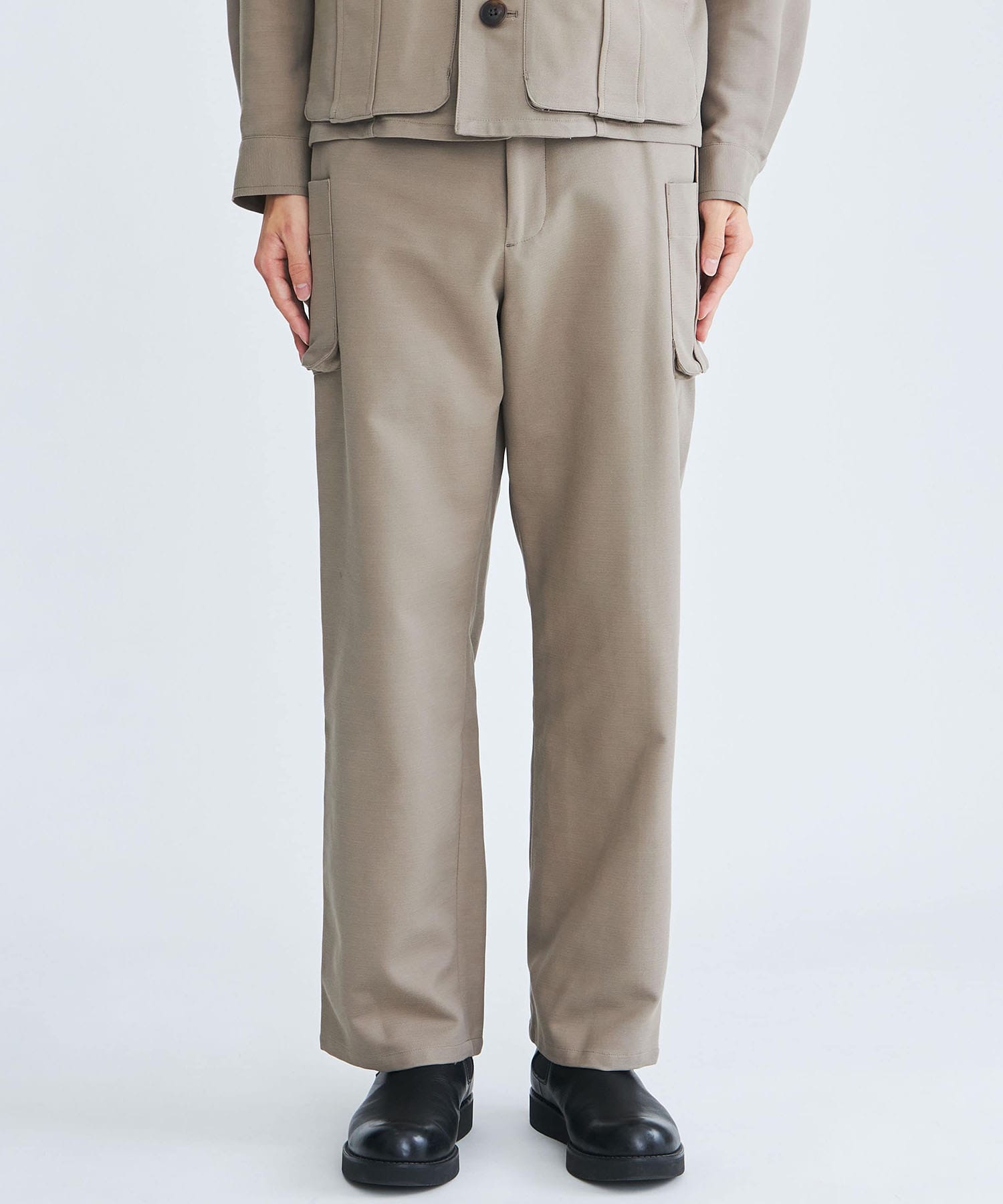 Cotton Voile Water-Repellent Cargo Pants