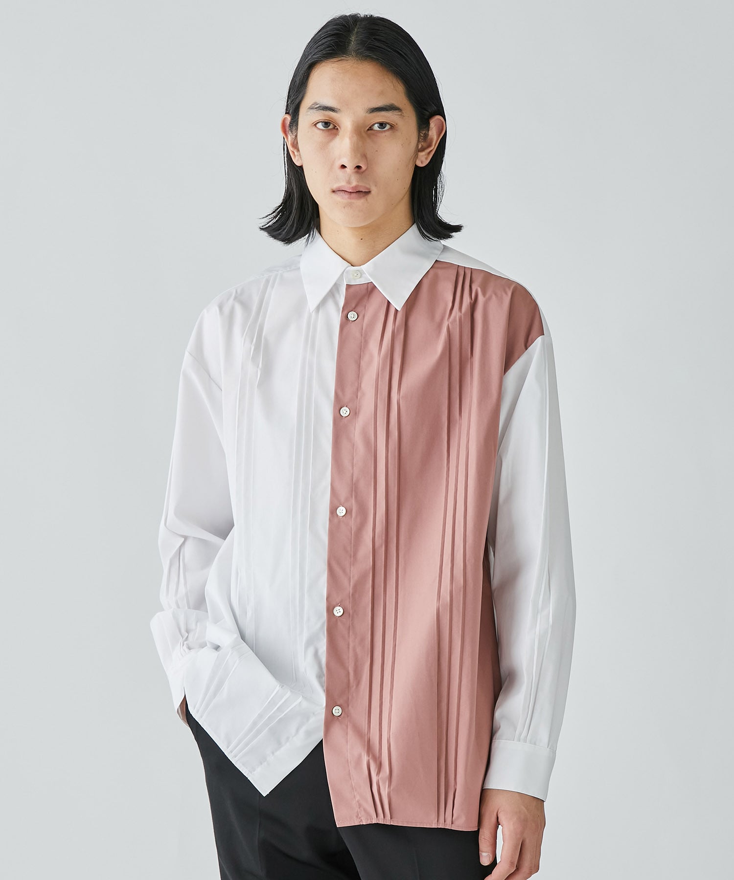 PLEATS L/S SHIRT