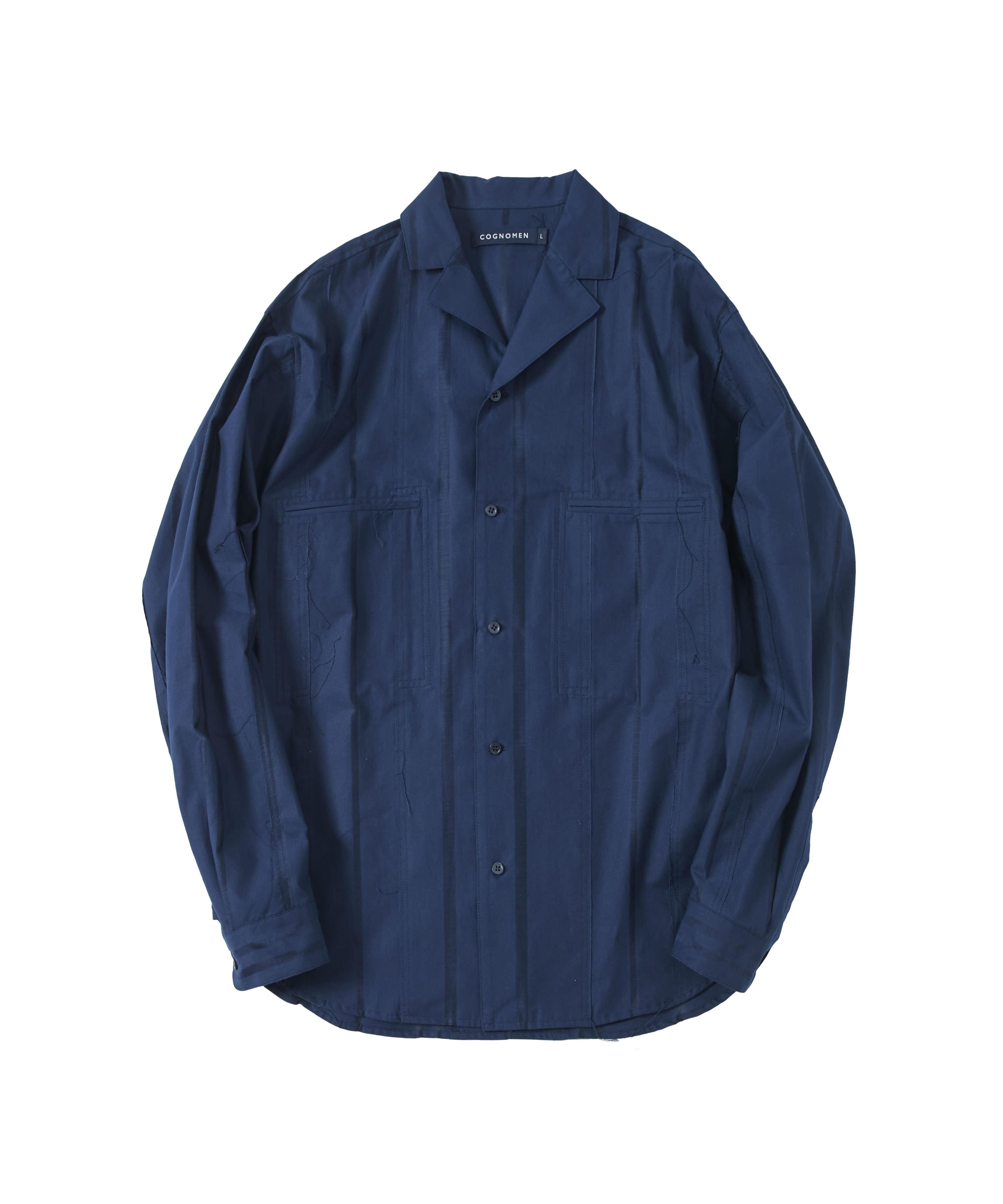 RE-TRADITION OPEN COLLAR SHIRT
