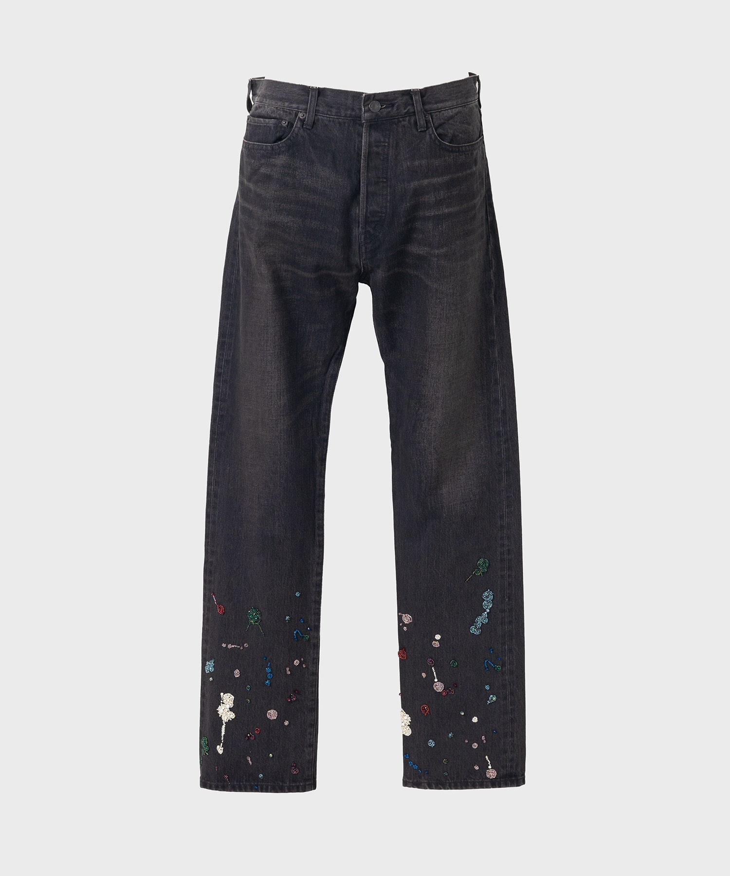 即納大人気【新品未使用】バガーチ　FLARED PAINT DENIM PANTS パンツ