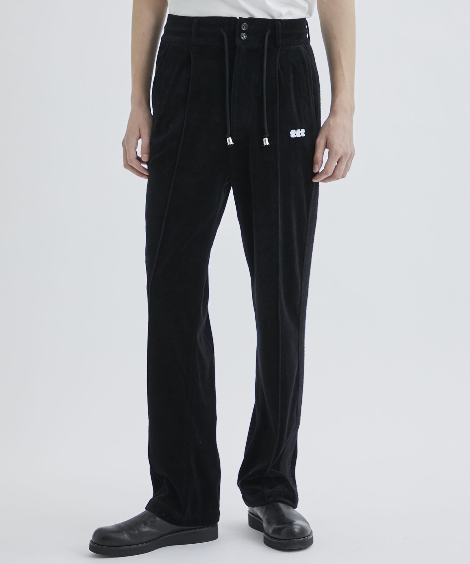 Velours track suit pants