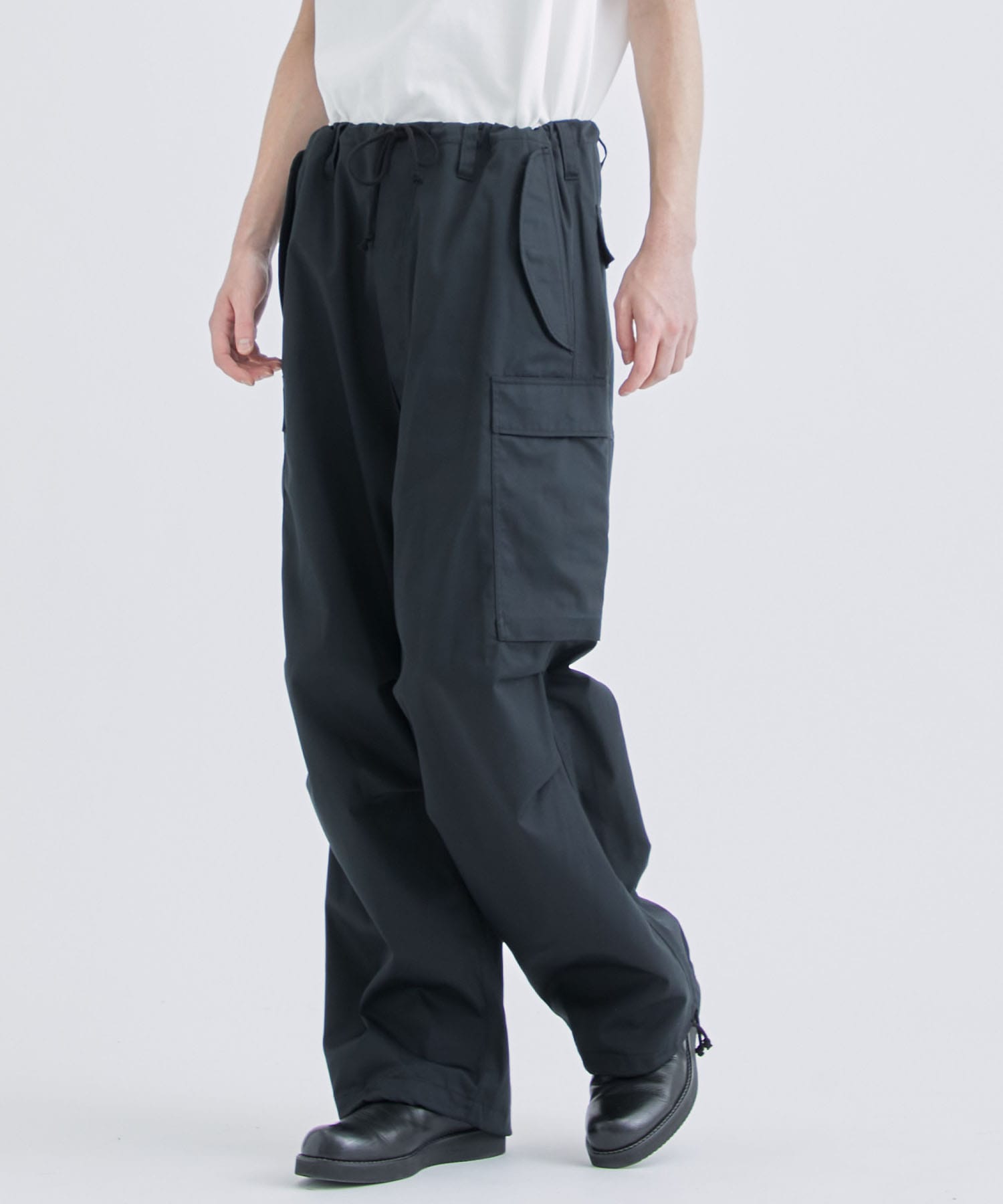 POLYESTER/COTTON TWILL CARGO PANTS