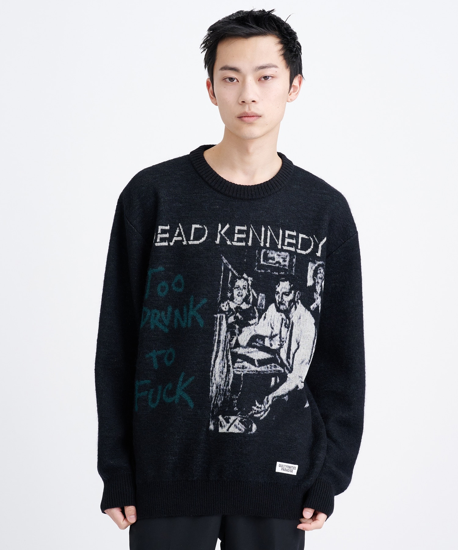 DEAD KENNEDYS / MOHAIR CREW NECK SWEATER