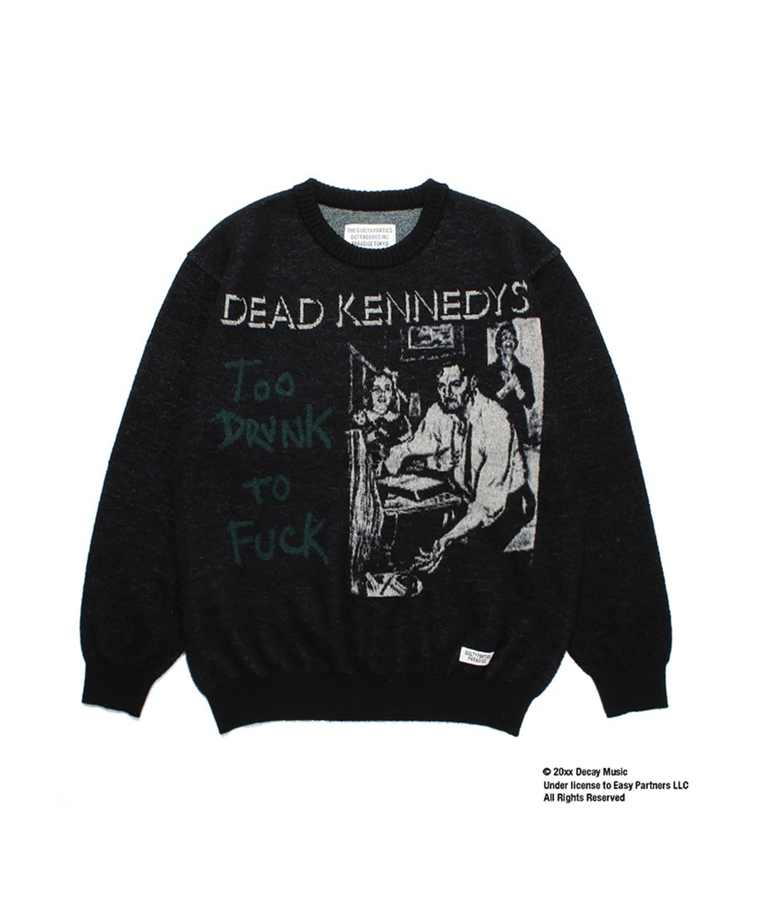 DEAD KENNEDYS / MOHAIR CREW NECK SWEATER