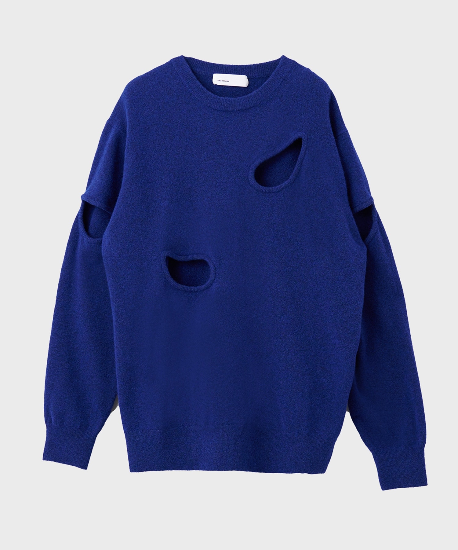 Hole knit pullover