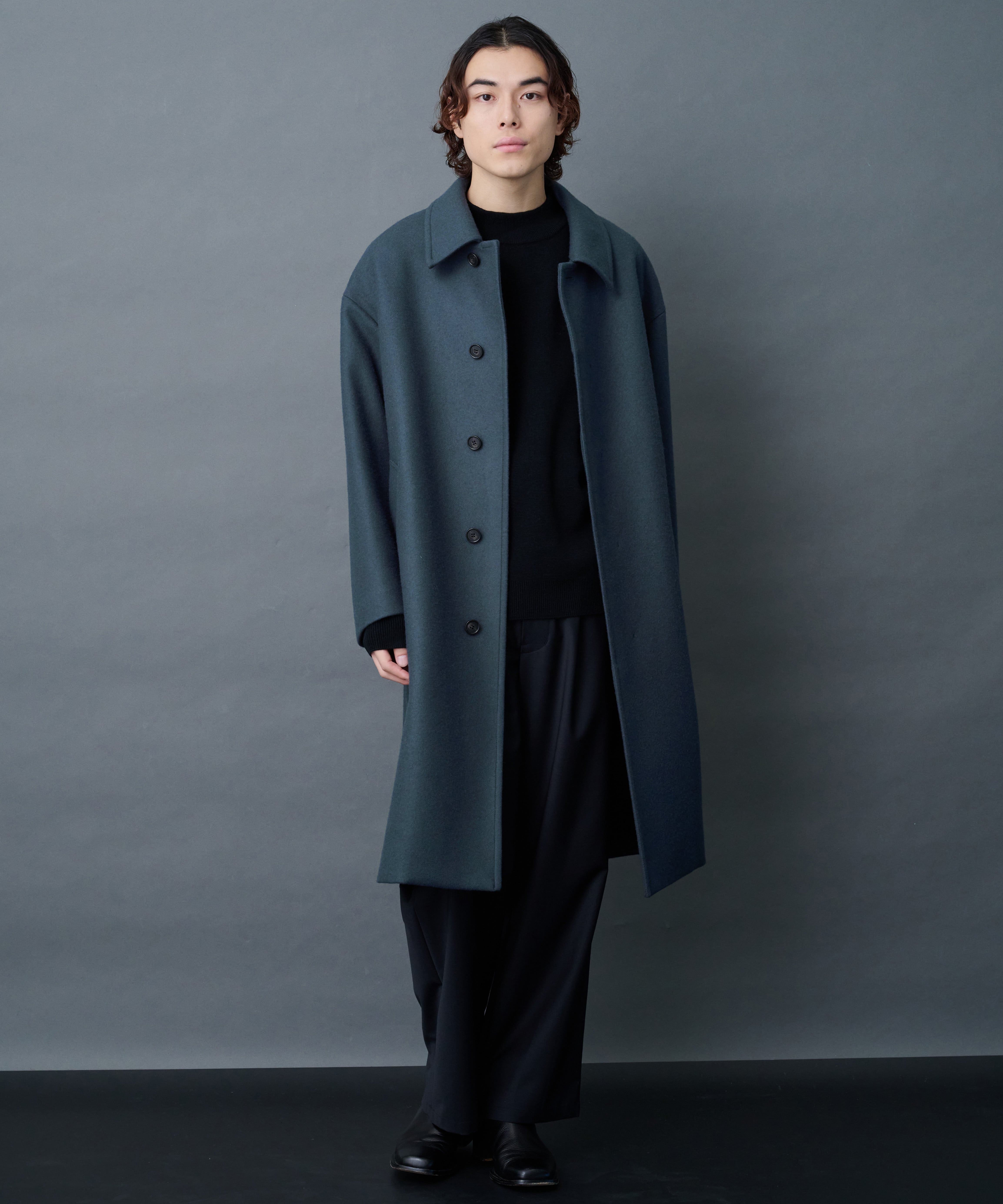 Cashmere wool ステンカラーコート | STUDIOUS