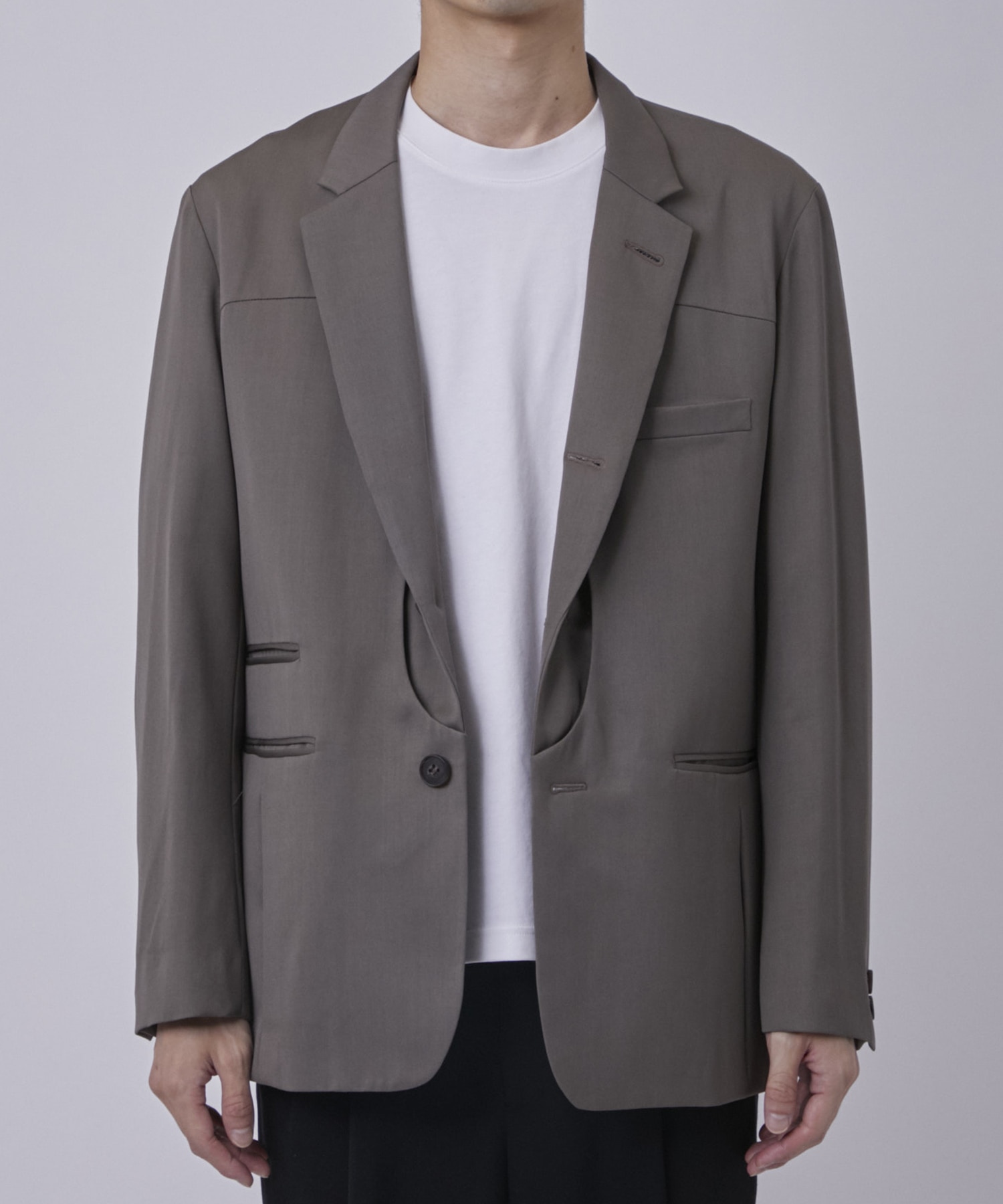 Wool tailored work jacket