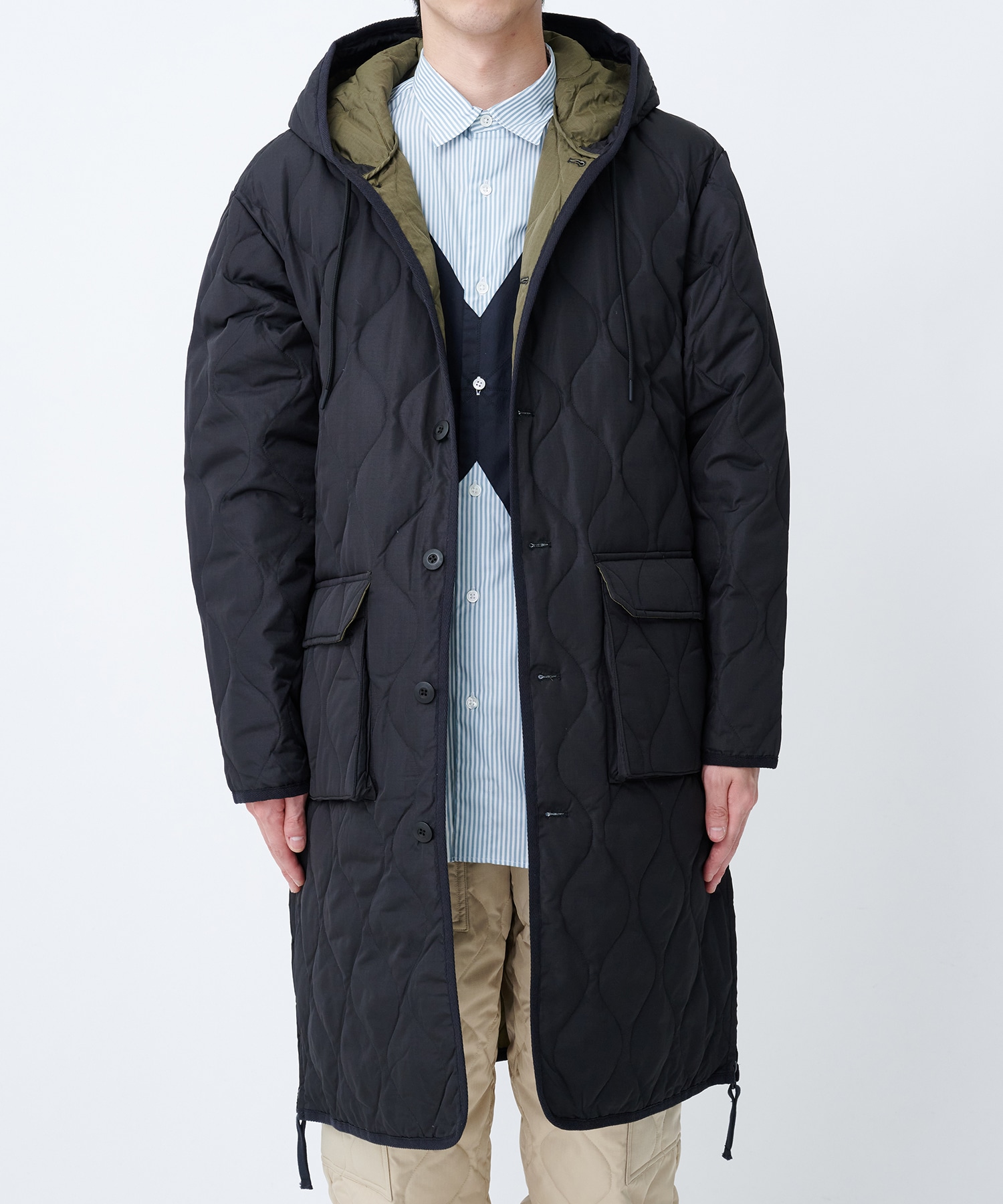 MILITARY HOOD DOWN COAT