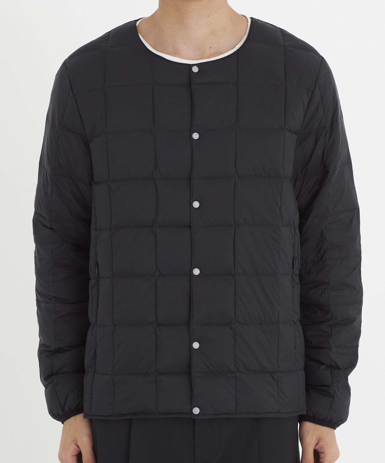 CREW NECK BUTTON DOWN JKT