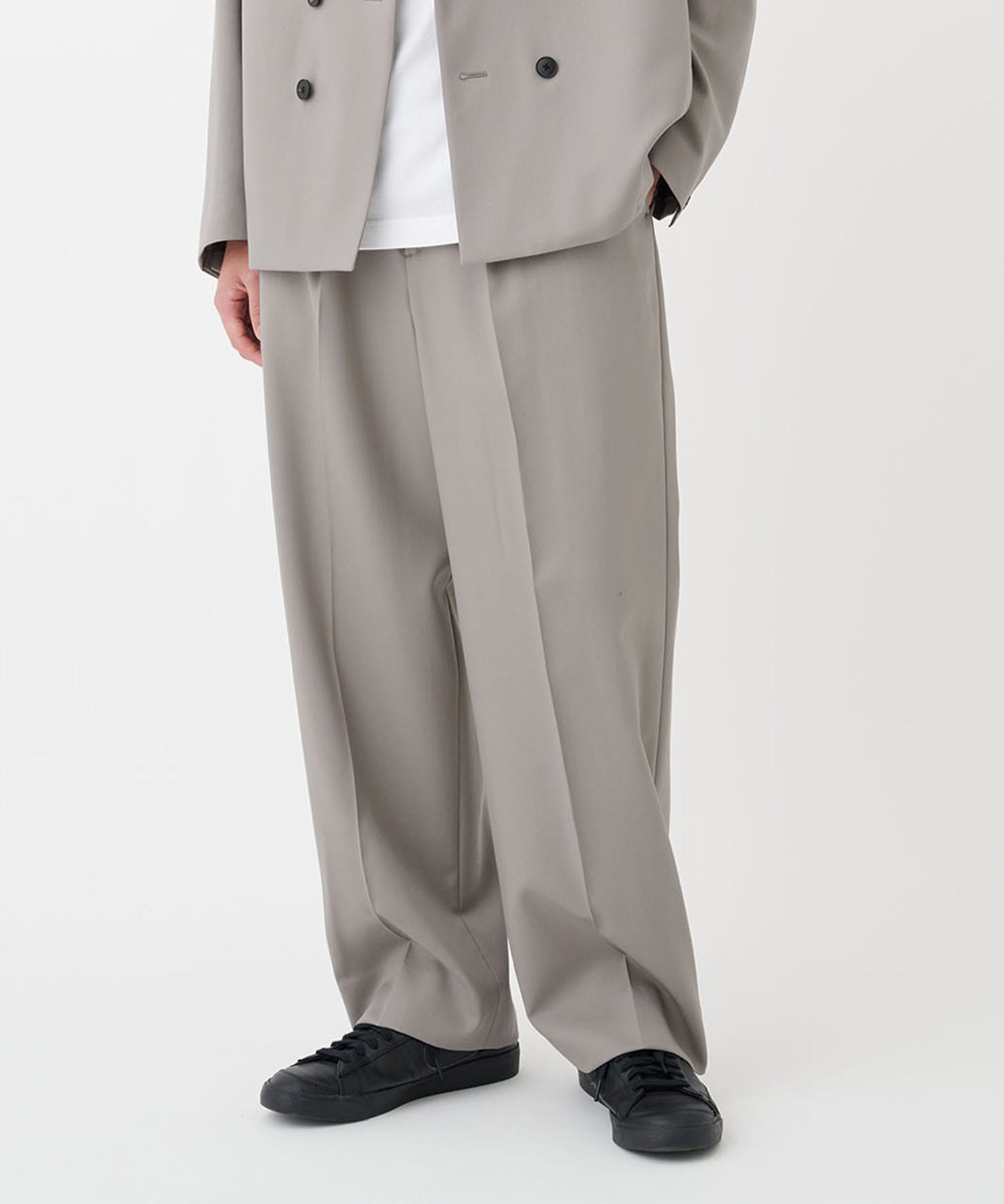 NO SEASON WASHABLEWOOL SLACKS