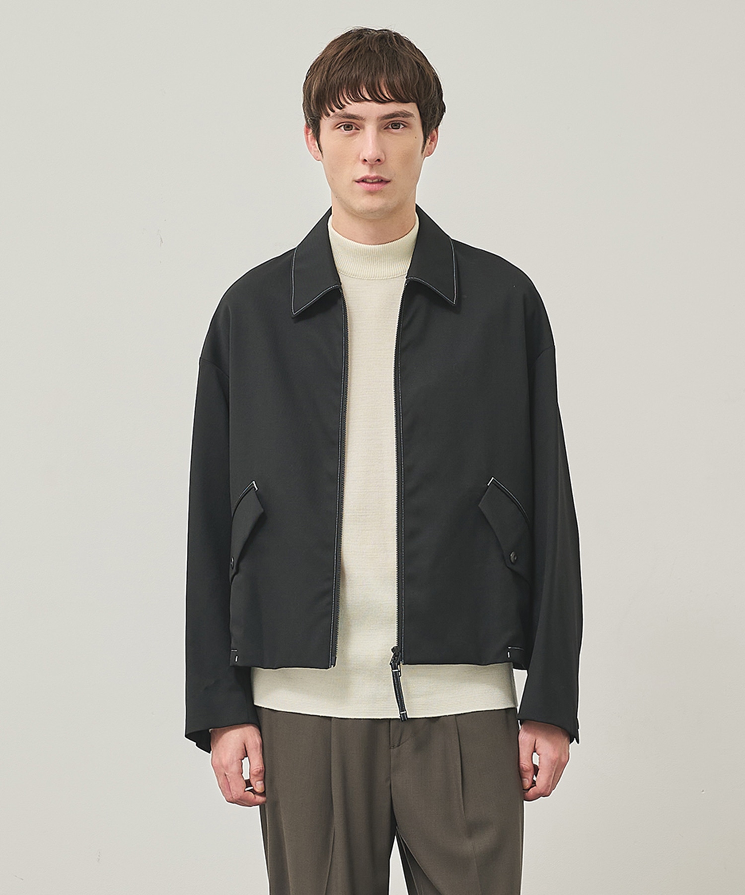 NO SEASON WASHABLEWOOL BLOUSON			