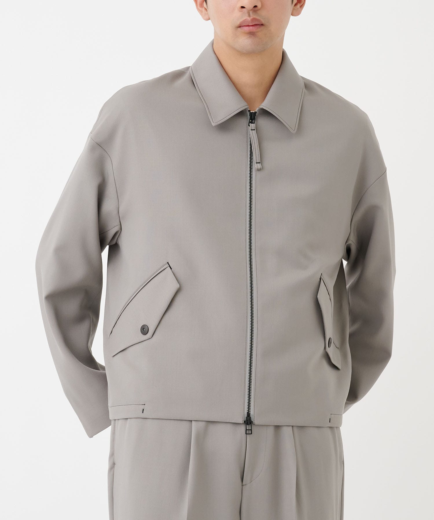 NO SEASON WASHABLEWOOL BLOUSON			