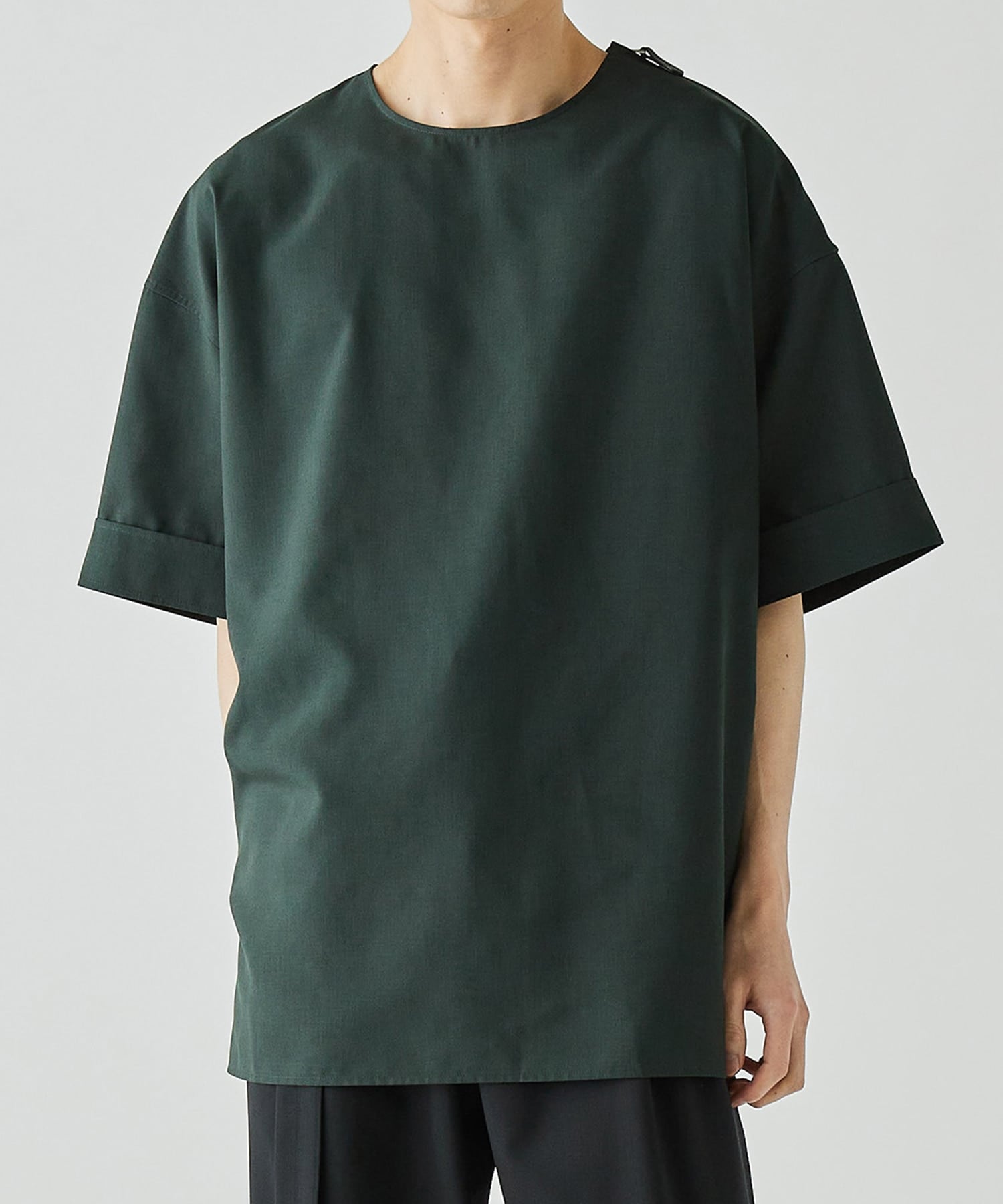 THE SIDE ZIP PULLOVER SHIRT SHORT SLEEVE