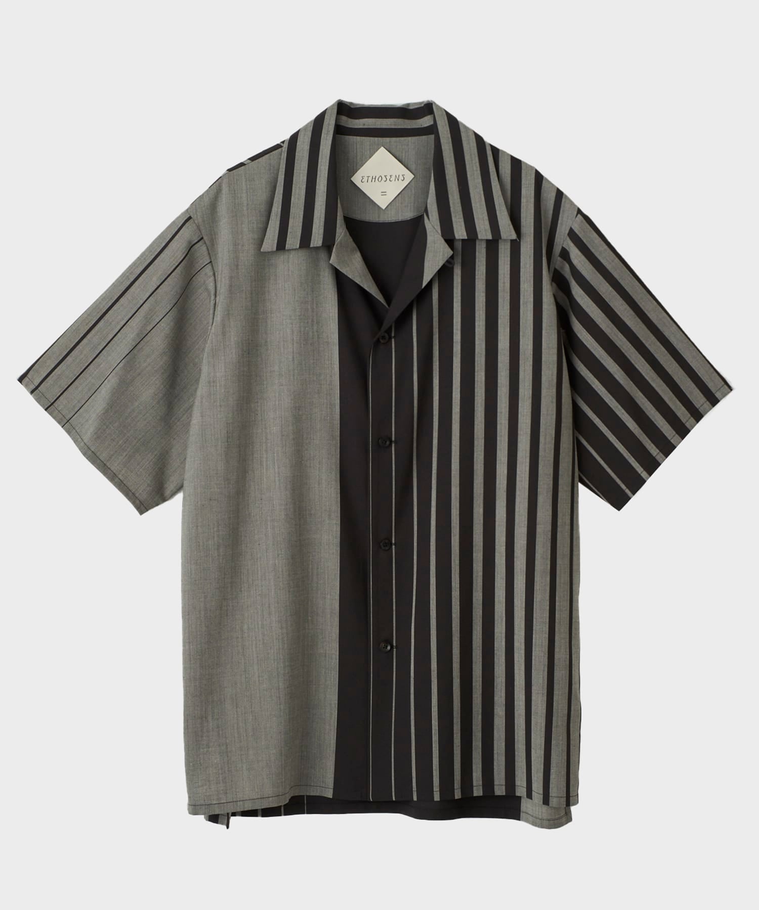 Irregular stripe SS shirt