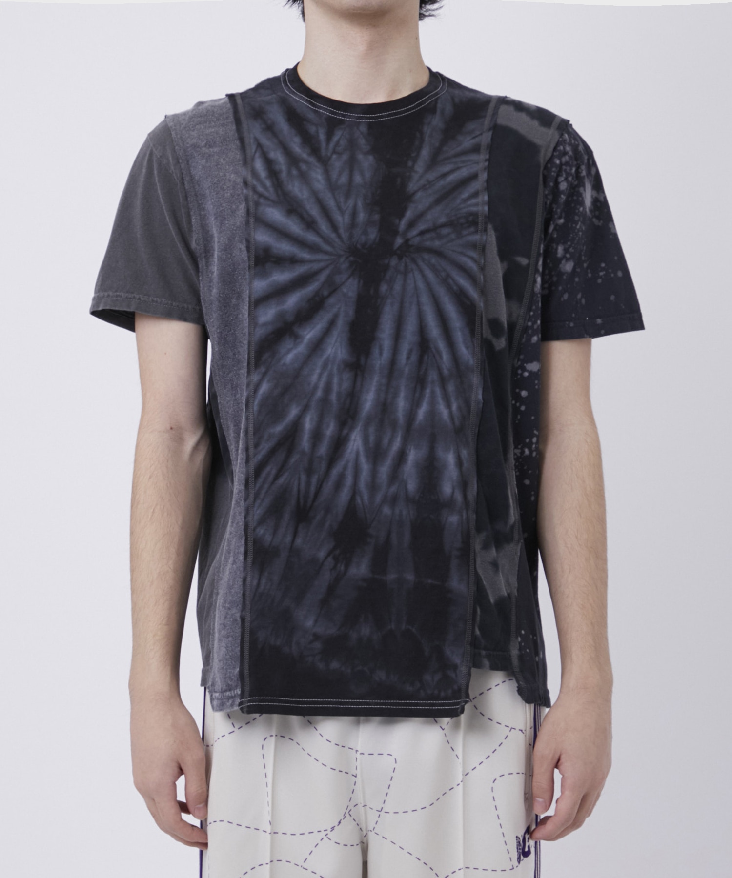 5 Cuts S/S Tee - B&W Mishmash