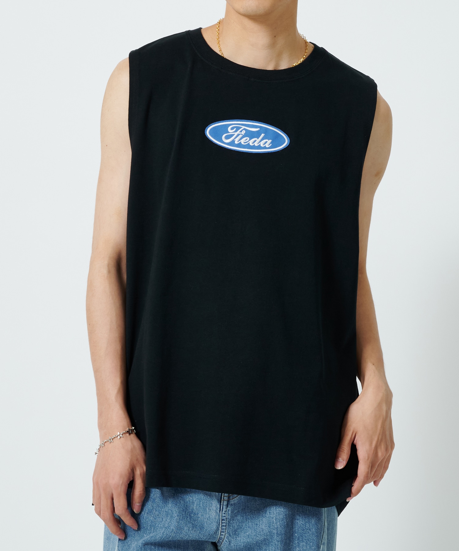 〈別注〉 NO SLEEVE CAR FONT TEE