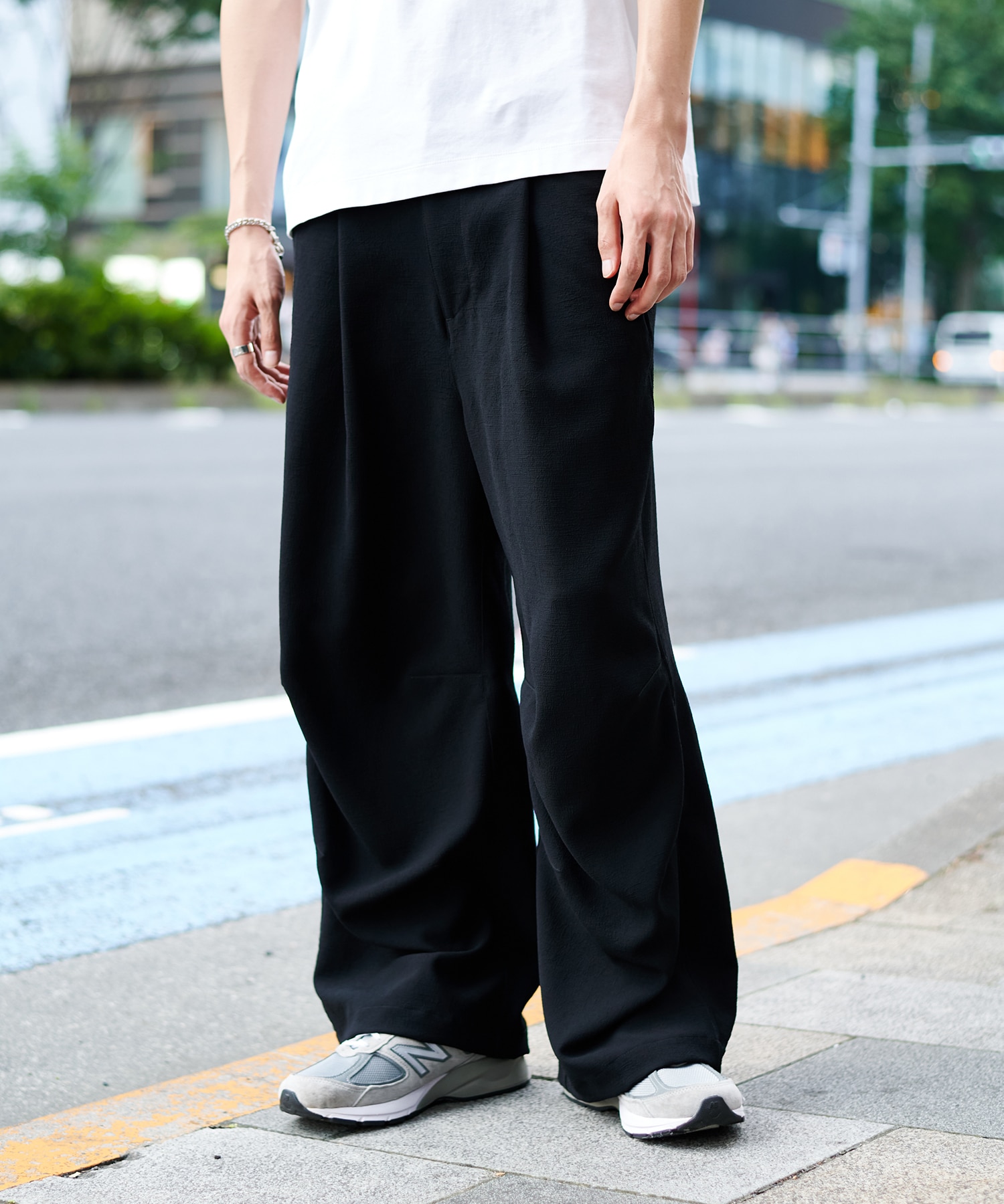 〈STUDIOUS×PUBLIC TOKYO〉ハイコンフォートリラックストレーニングパンツ