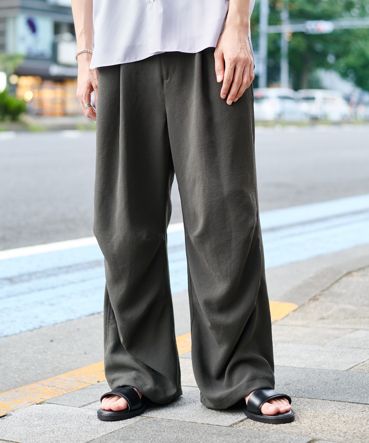 〈STUDIOUS×PUBLIC TOKYO〉ハイコンフォートリラックストレーニングパンツ