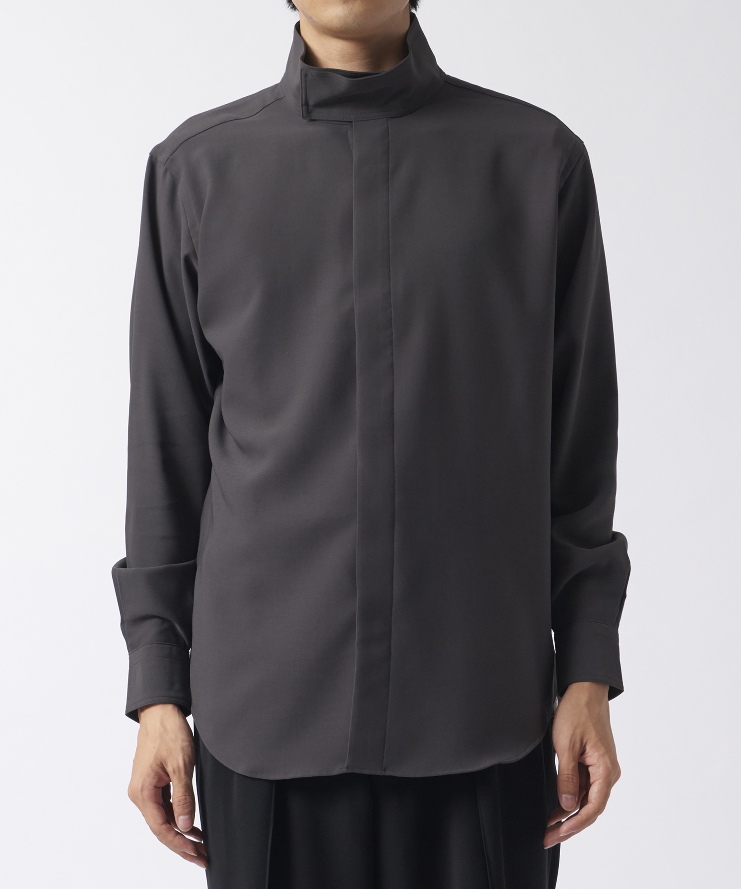 HIGH NECK COLLAR SHIRT