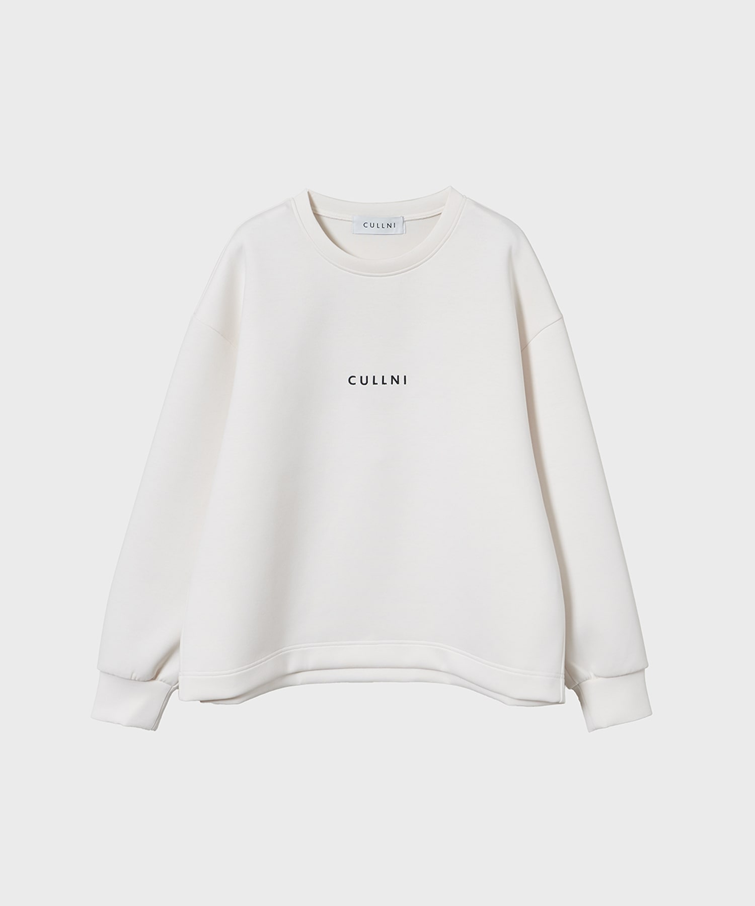 CULLNI Logo Embroidery Double Knit Pullover