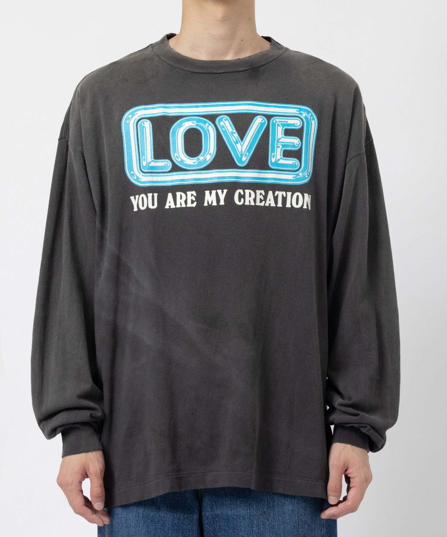 SM-YS1-0000-014/LS TEE/LOVE/BLACK