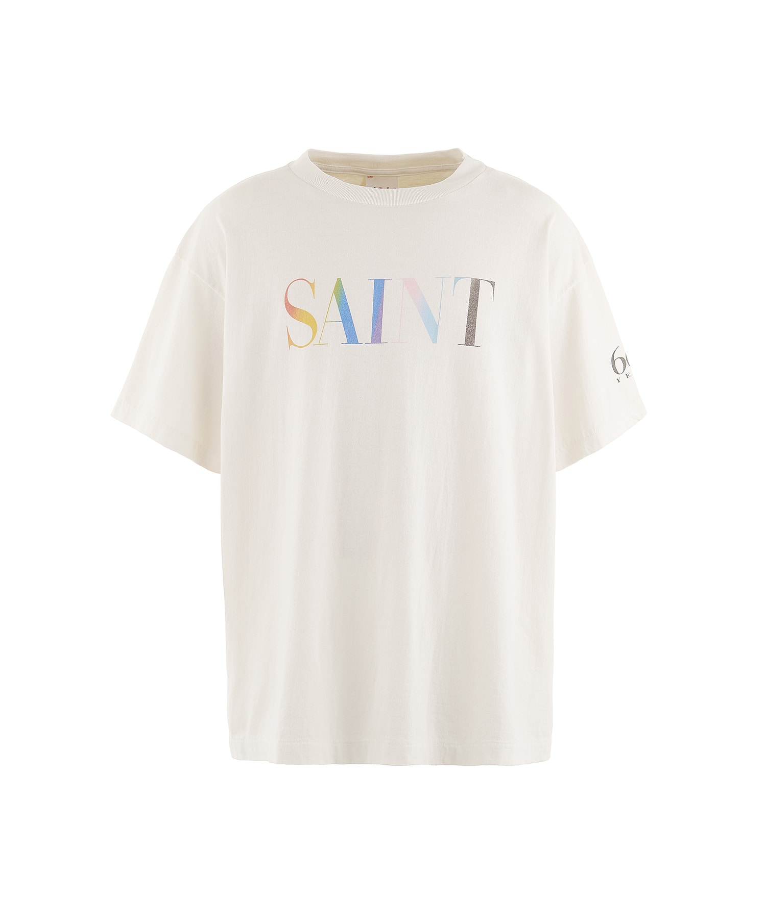 SM-YS1-0000-007/SS TEE/RAINBOW SAINT/WHT