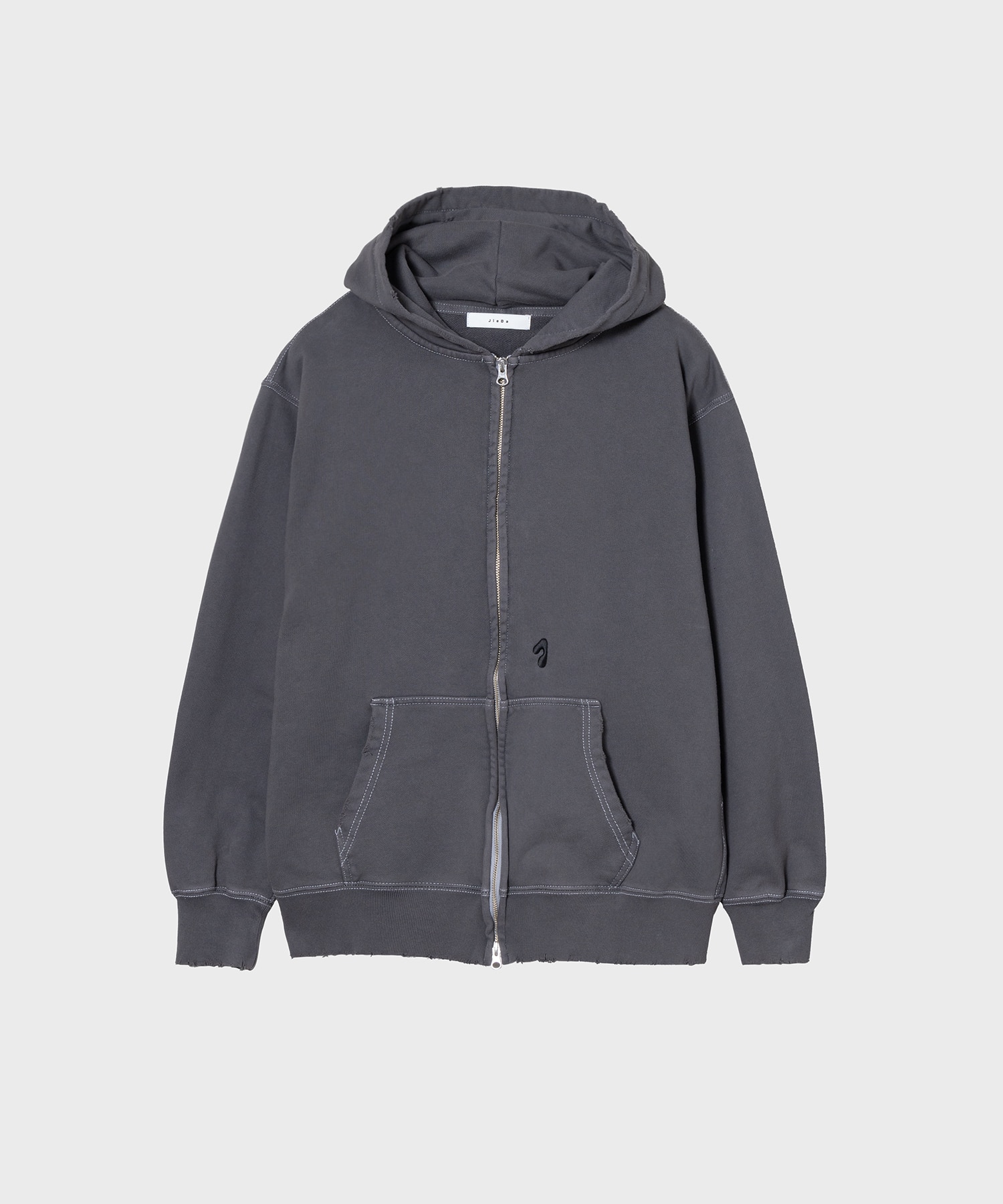 PIGMENT J LOGO ZIP UP HOODIE