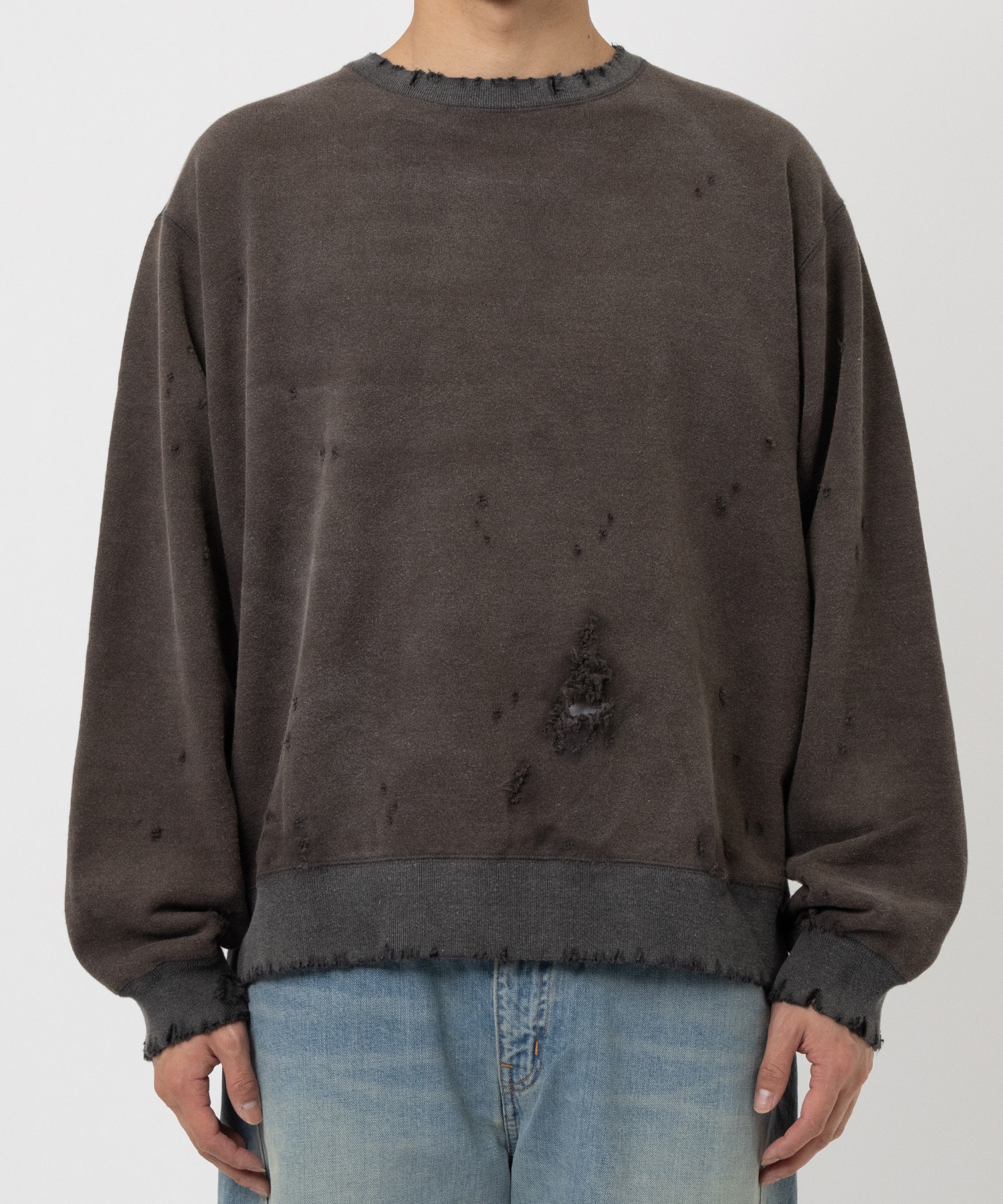 〈別注〉DAMAGE CREW NECK