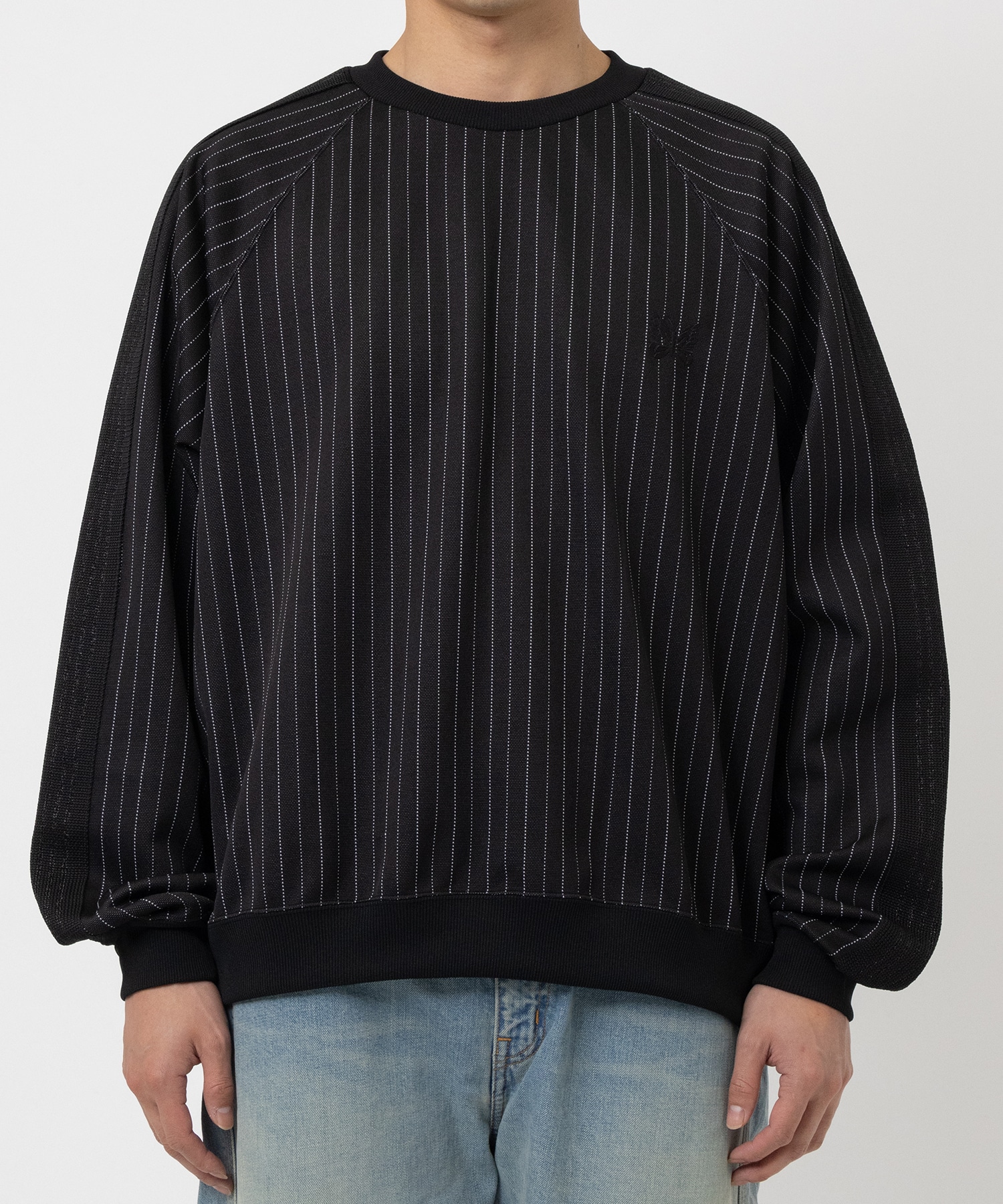 〈別注〉Track Crew Neck Shirt - Poly Jq / Braiding