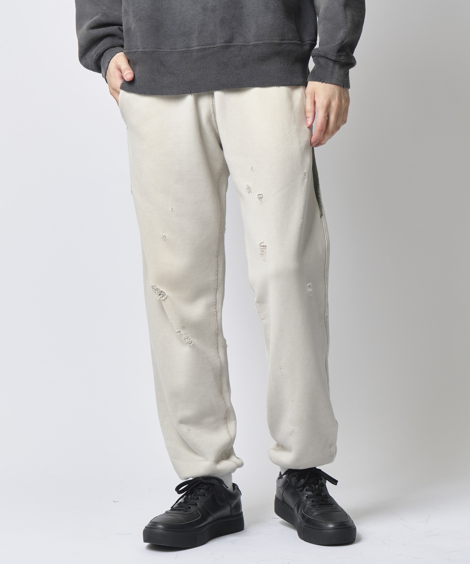 2-Tone String Sweat Pant - Cotton French Terry