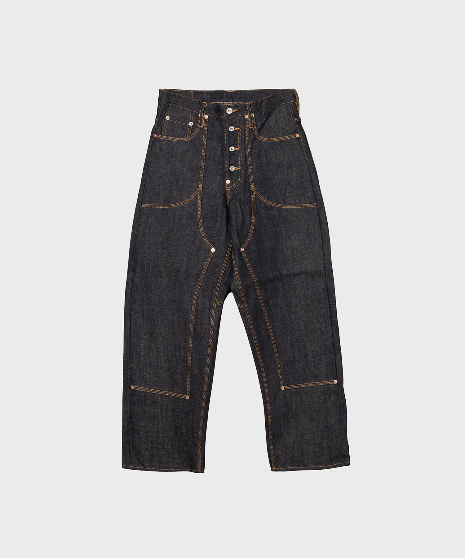 CLASSIC DOUBLE KNEE DENIM PANTS