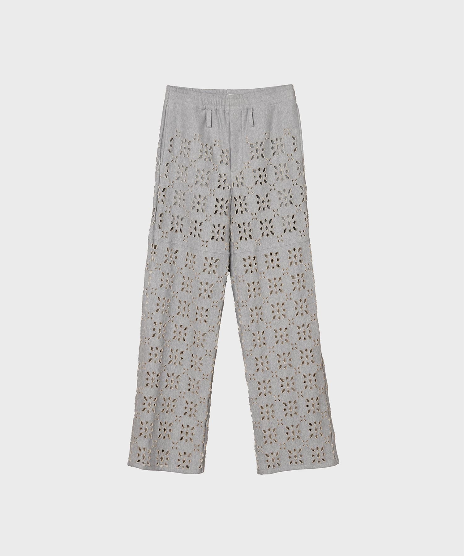 FLOWER HOLE SWEAT PANTS