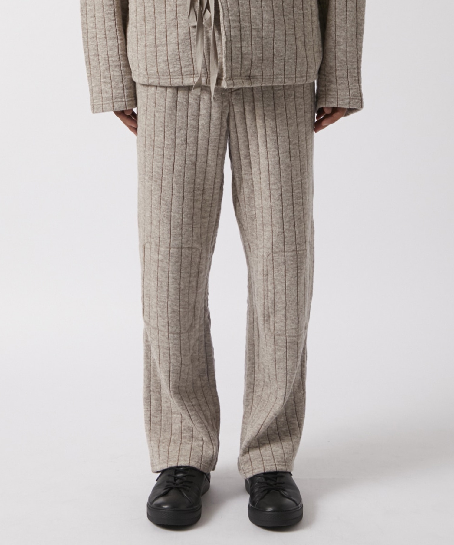 Striped Quilt jacquard Trousers