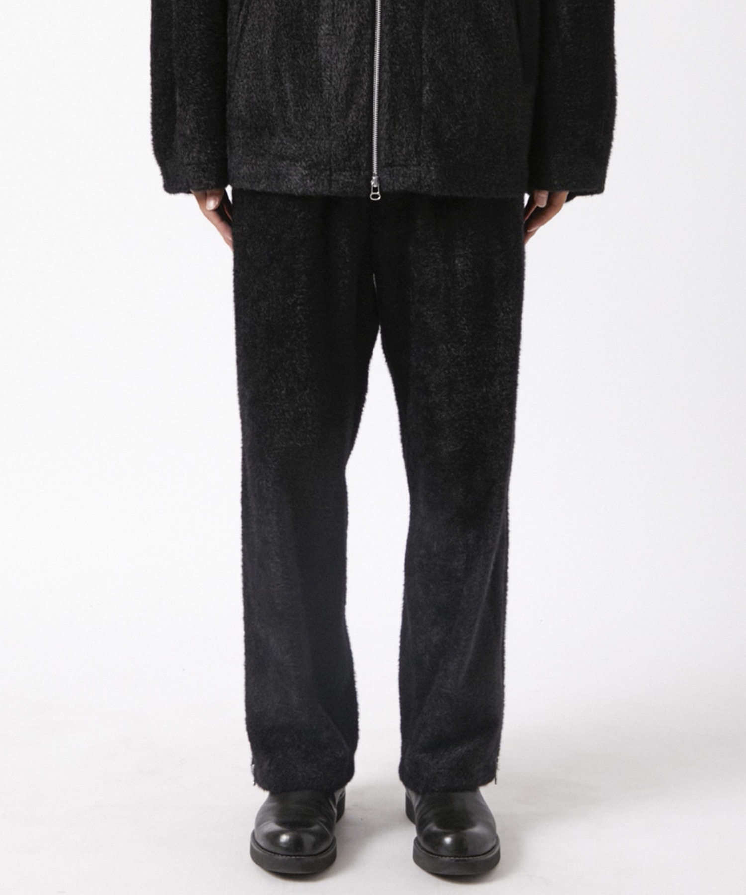 Micro fur terry track pants
