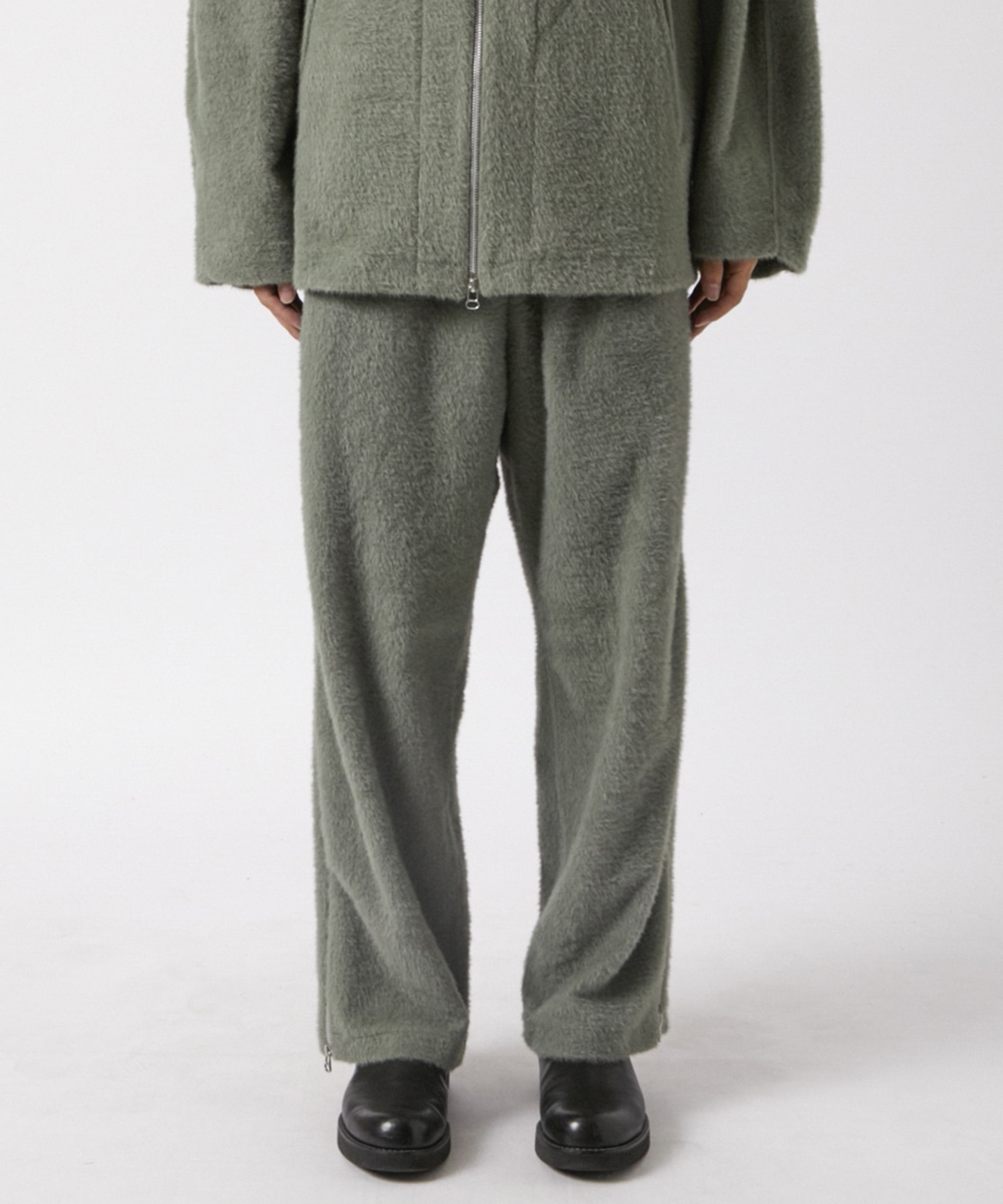 Micro fur terry track pants