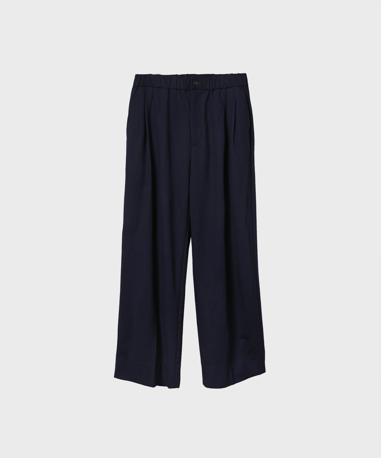 High Gauge Milled Wool Easy Tuck Pants