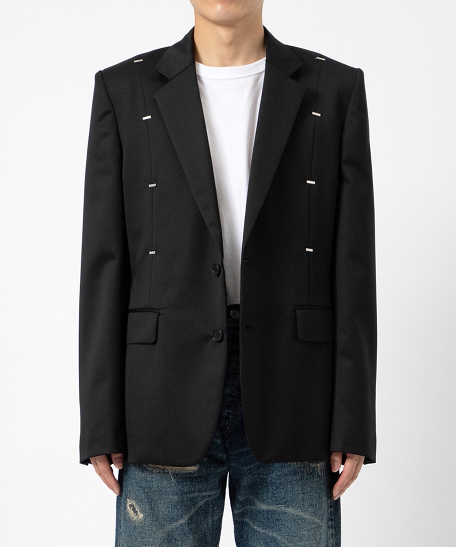 WOOL METAL LINE JACKET