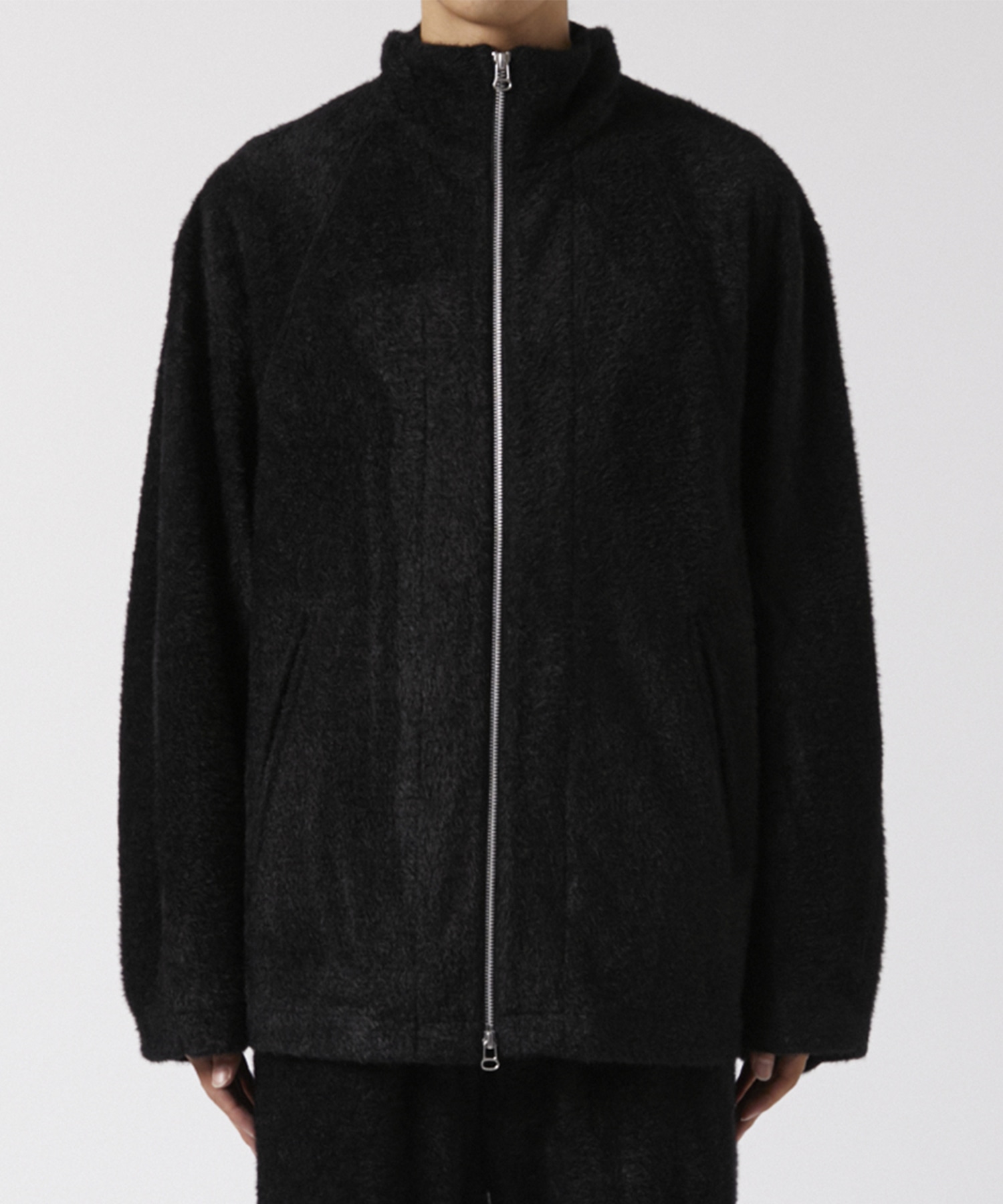 Micro fur terry track jacket