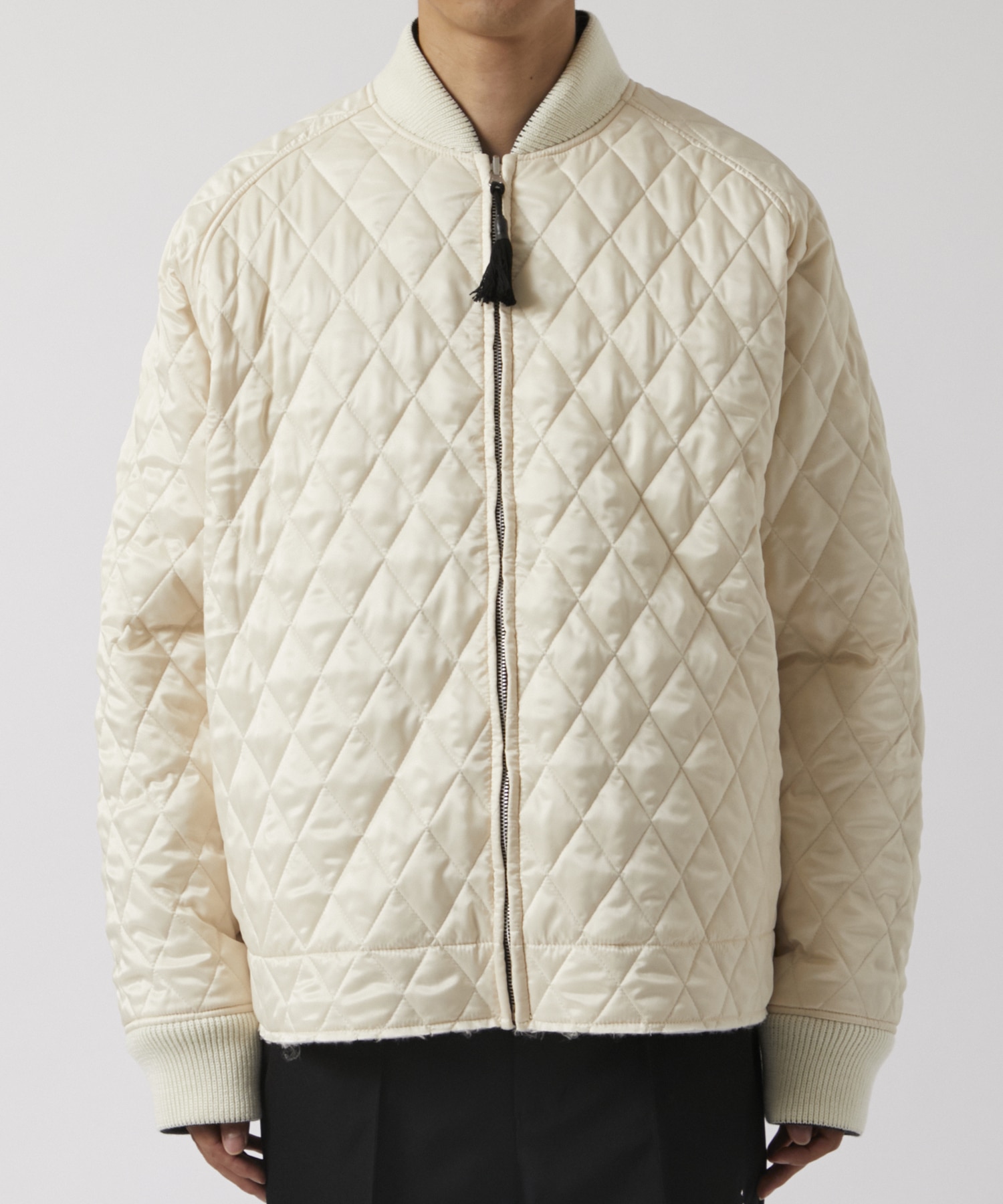 WOVEN CUT OFF REVERSIBLE SKA BLOUSON